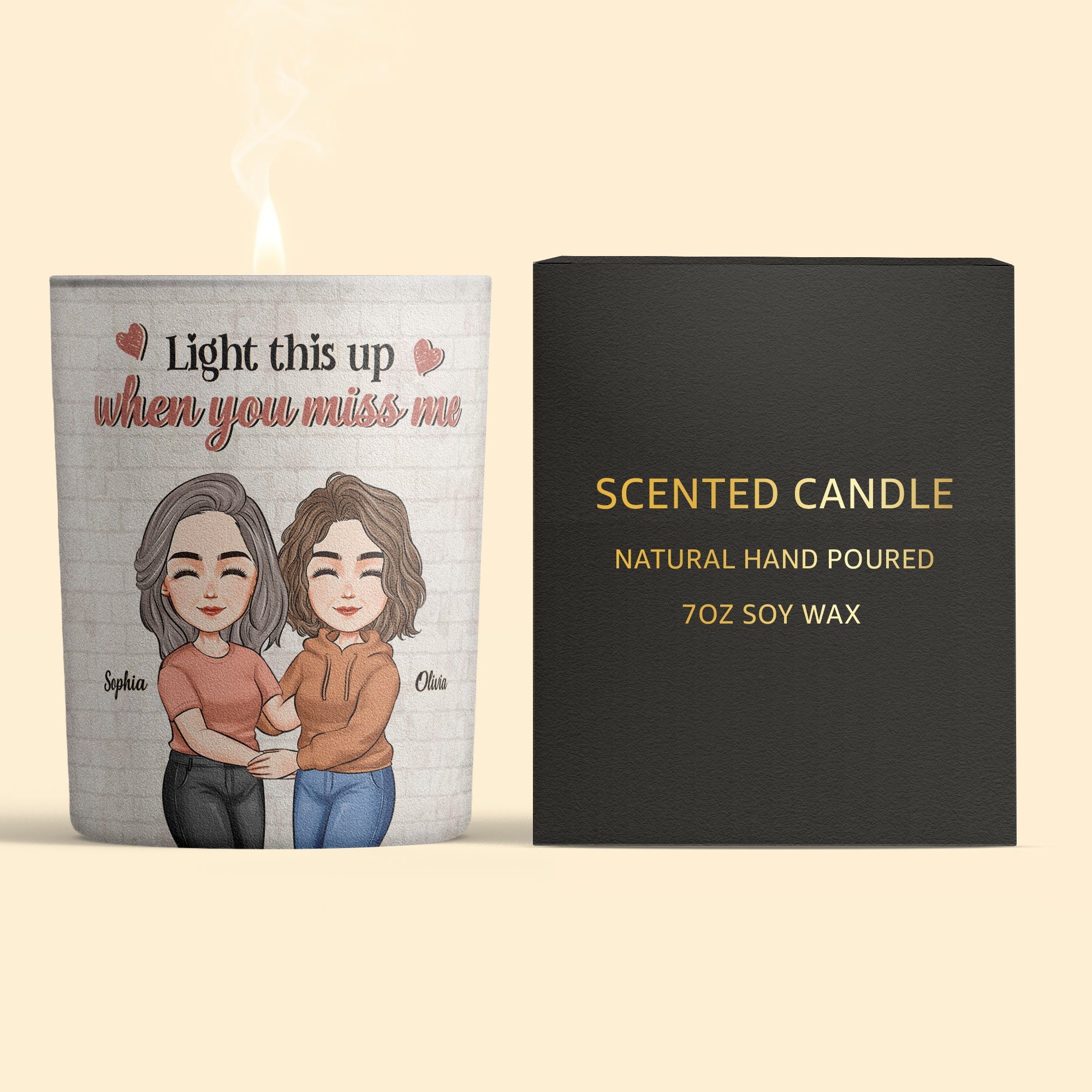 Until We Are Old And Senile - Personalized Scented Candle With Wooden Lid