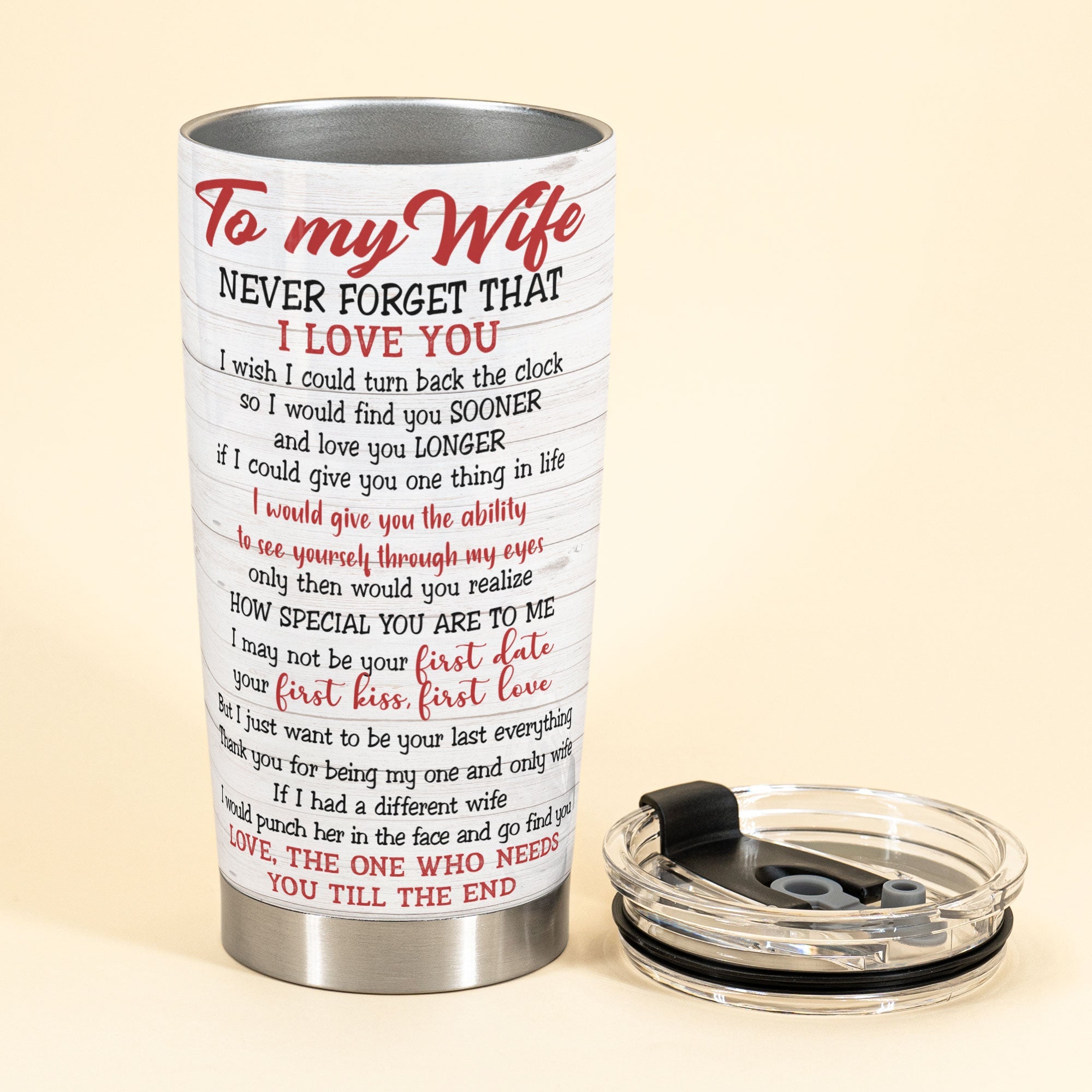 Want To Be Your Last Everything - Personalized Tumbler Cup - Couple Shoulder To Shoulder