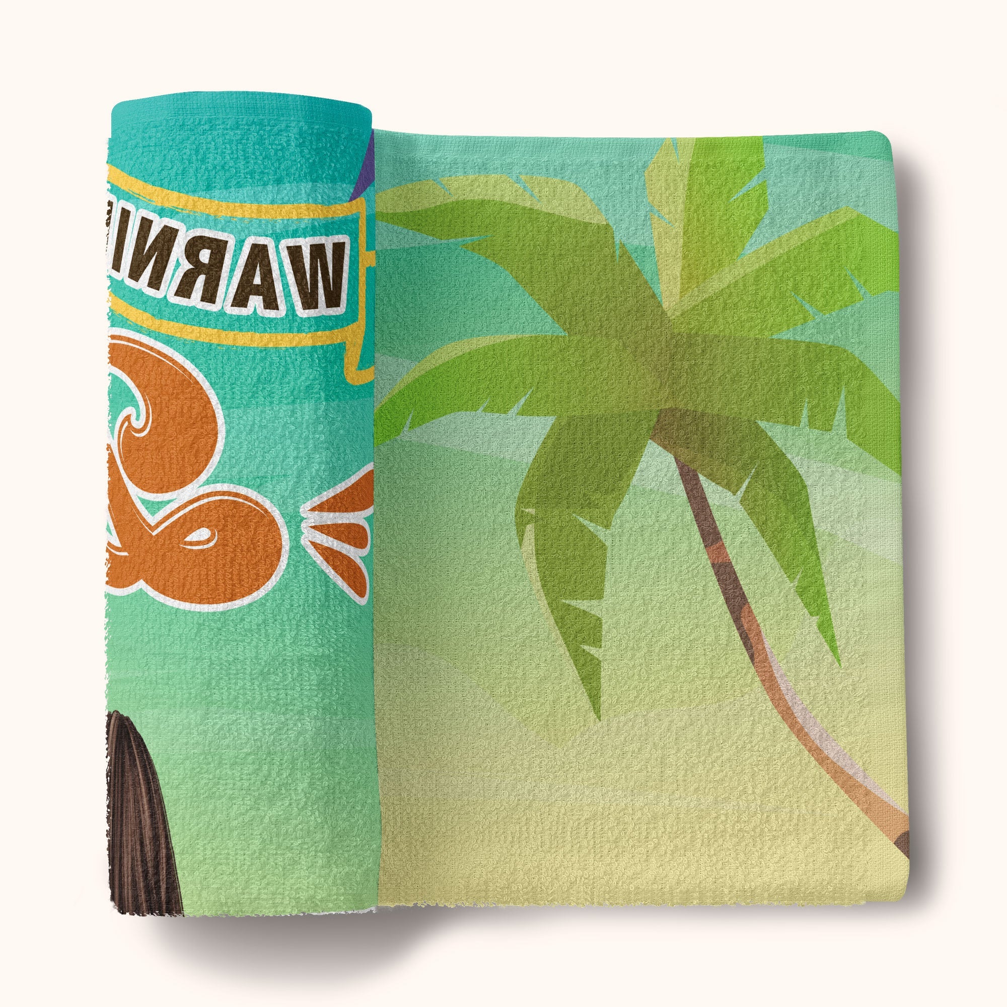 Warning The Girls Are Drinking Again - Personalized Beach Towel