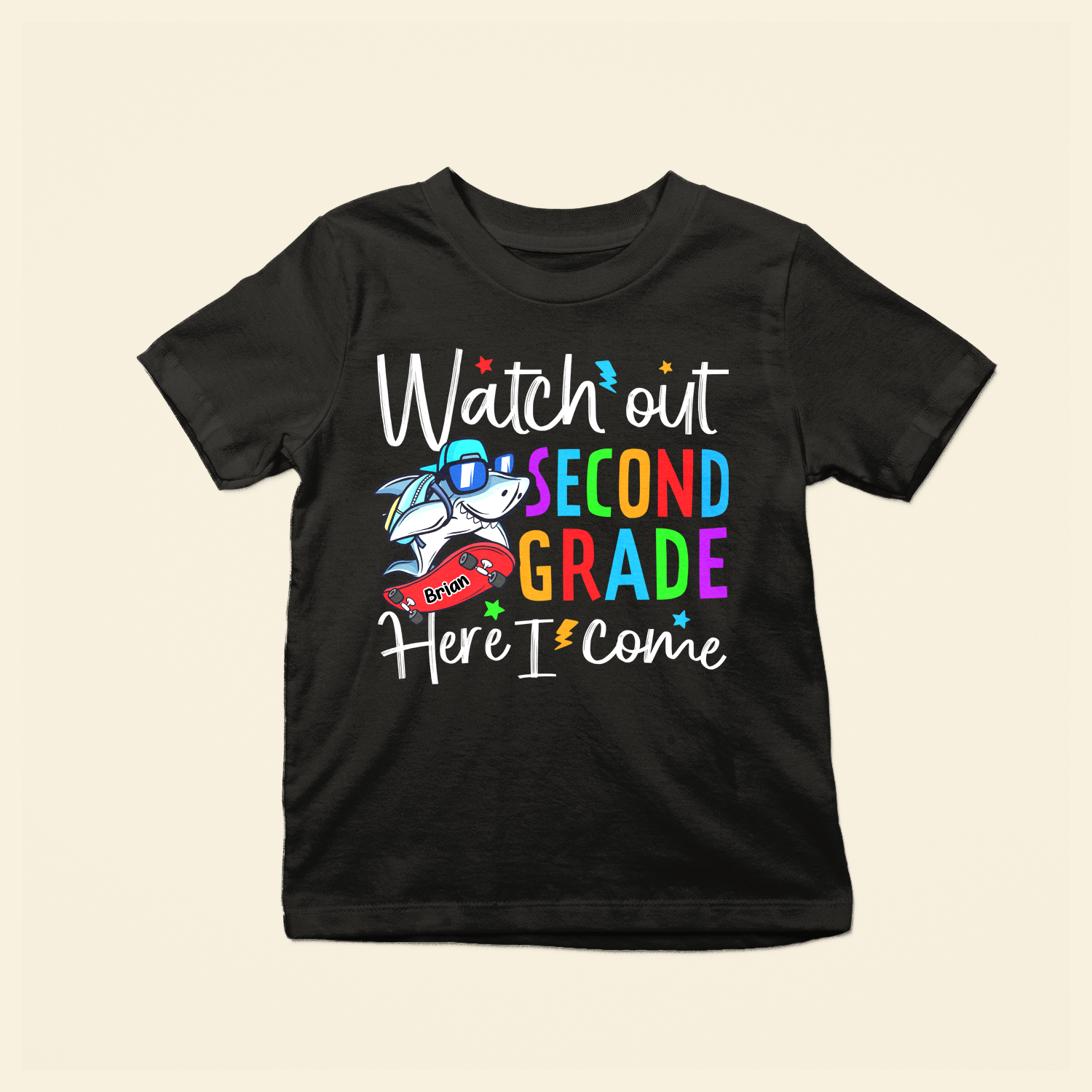 Watch Out School Here I Come - Personalized Shirt - Birthday, Back To School Gift For Kids, Student, 1st Day Of School, Back2School