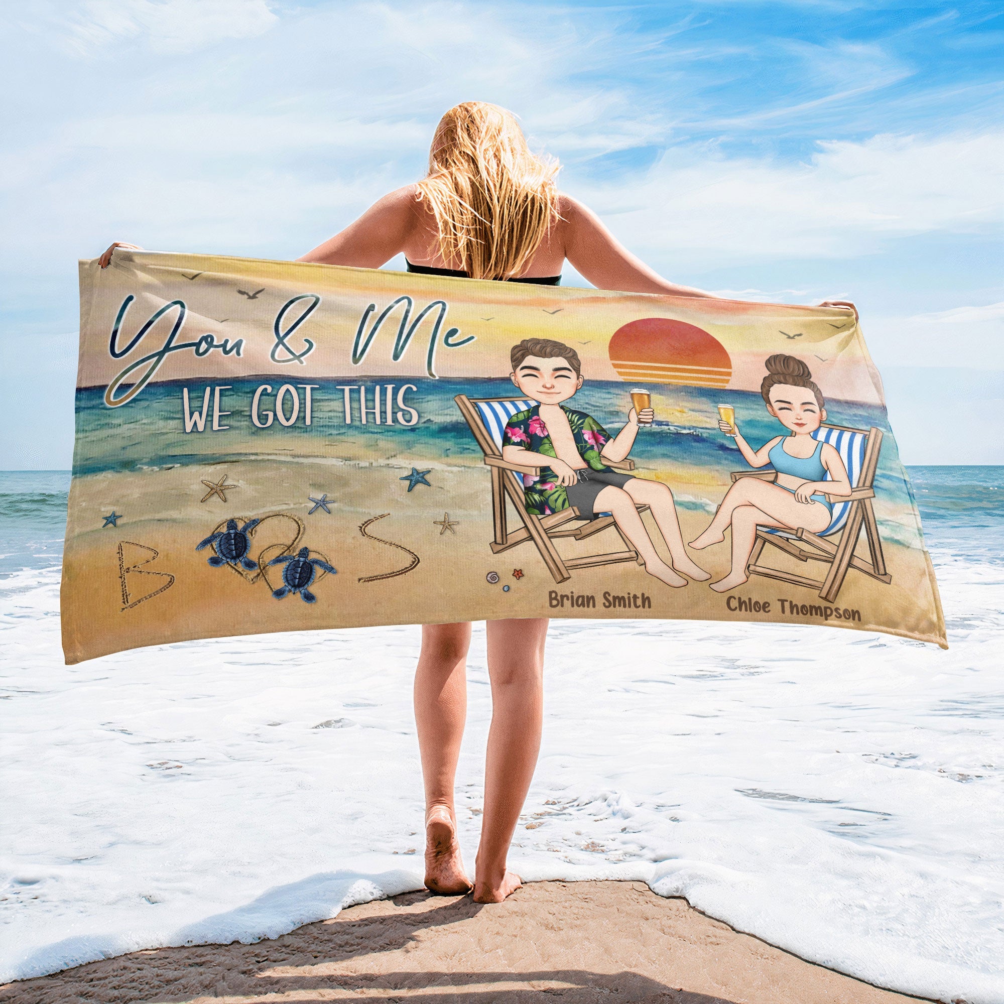 We Got This - Personalized Beach Towel