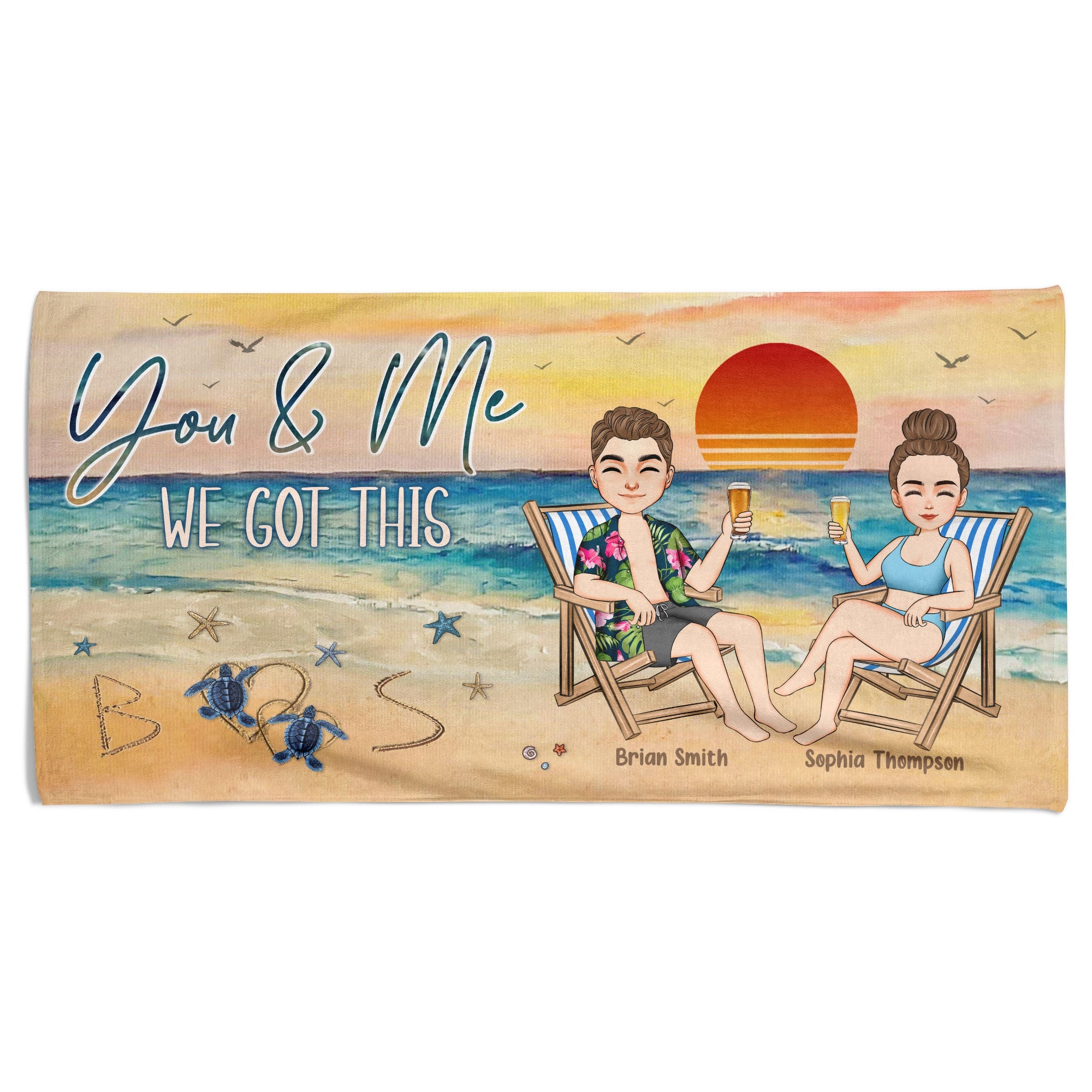 We Got This - Personalized Beach Towel