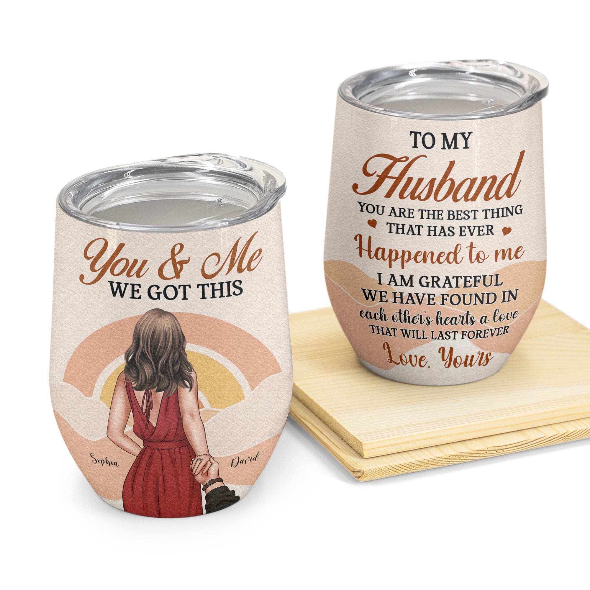 We Have Found Each Other - Personalized Wine Tumbler- Valentine's Day, Anniversary Gift For Spouse, Fiance, Fiancee, Husband, Wife, Newly Wed, Engagement