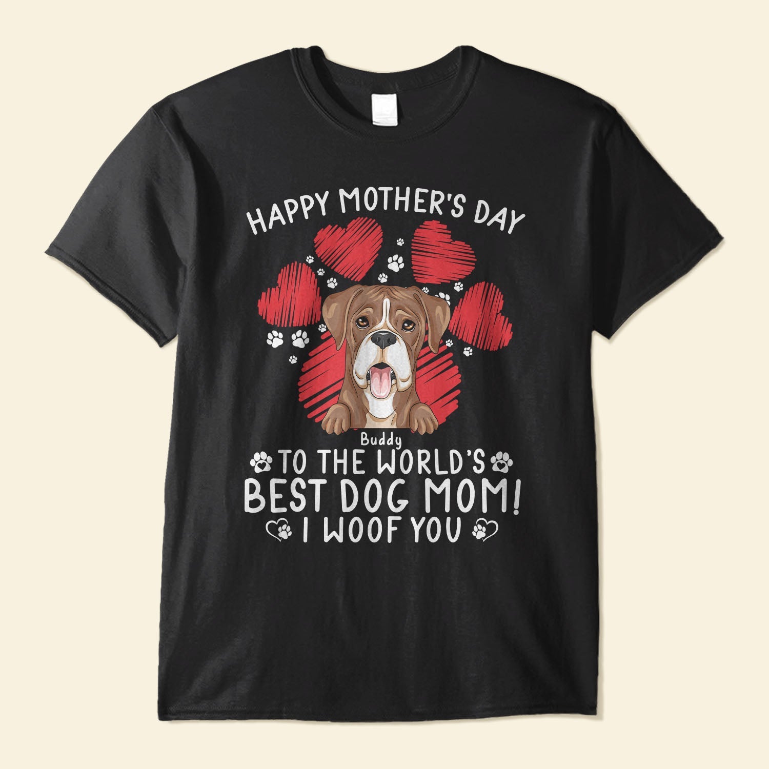 We Woof You - Personalized Shirt - Mother's Day, Loving, Gift For Dog Mom, Dog Lover