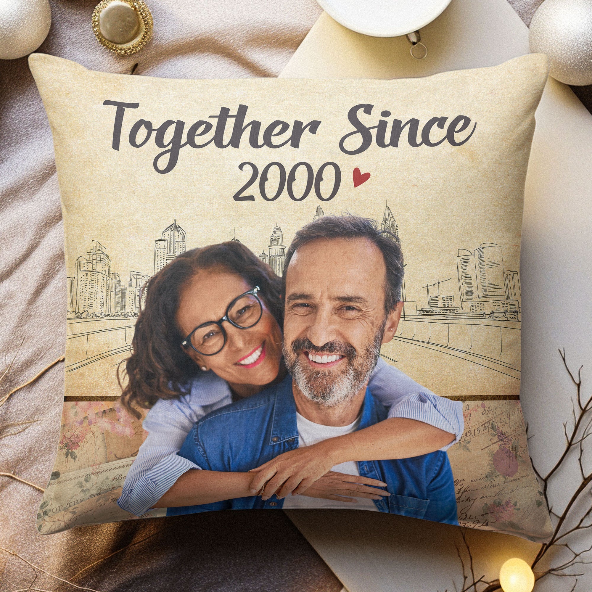 We've Together Since - Personalized Photo Pillow (Insert Included)