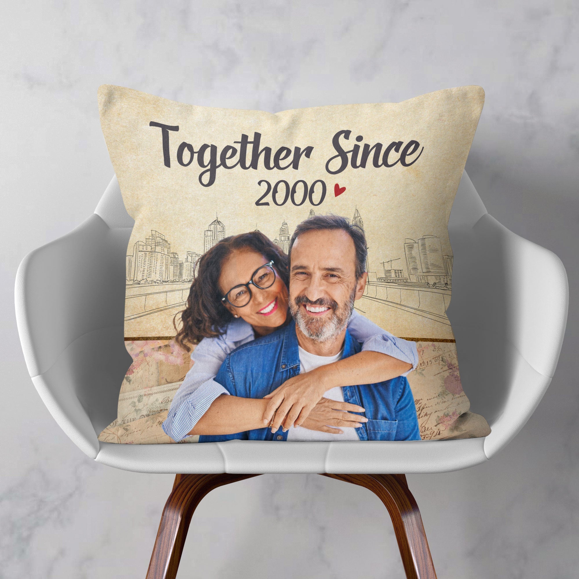 We've Together Since - Personalized Photo Pillow (Insert Included)