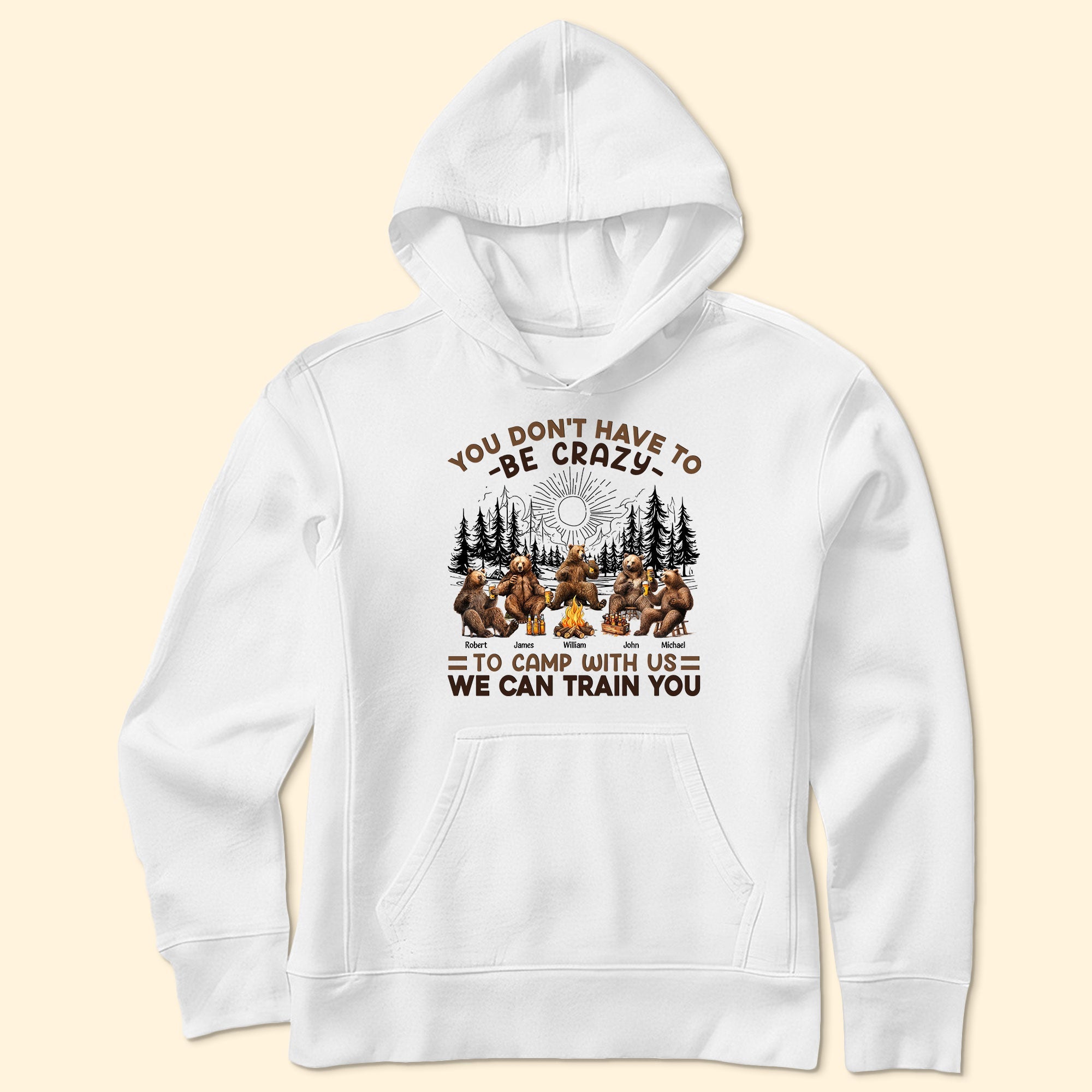 Welcome To Camp Quitcherbitchin Bear Camping - Personalized Shirt