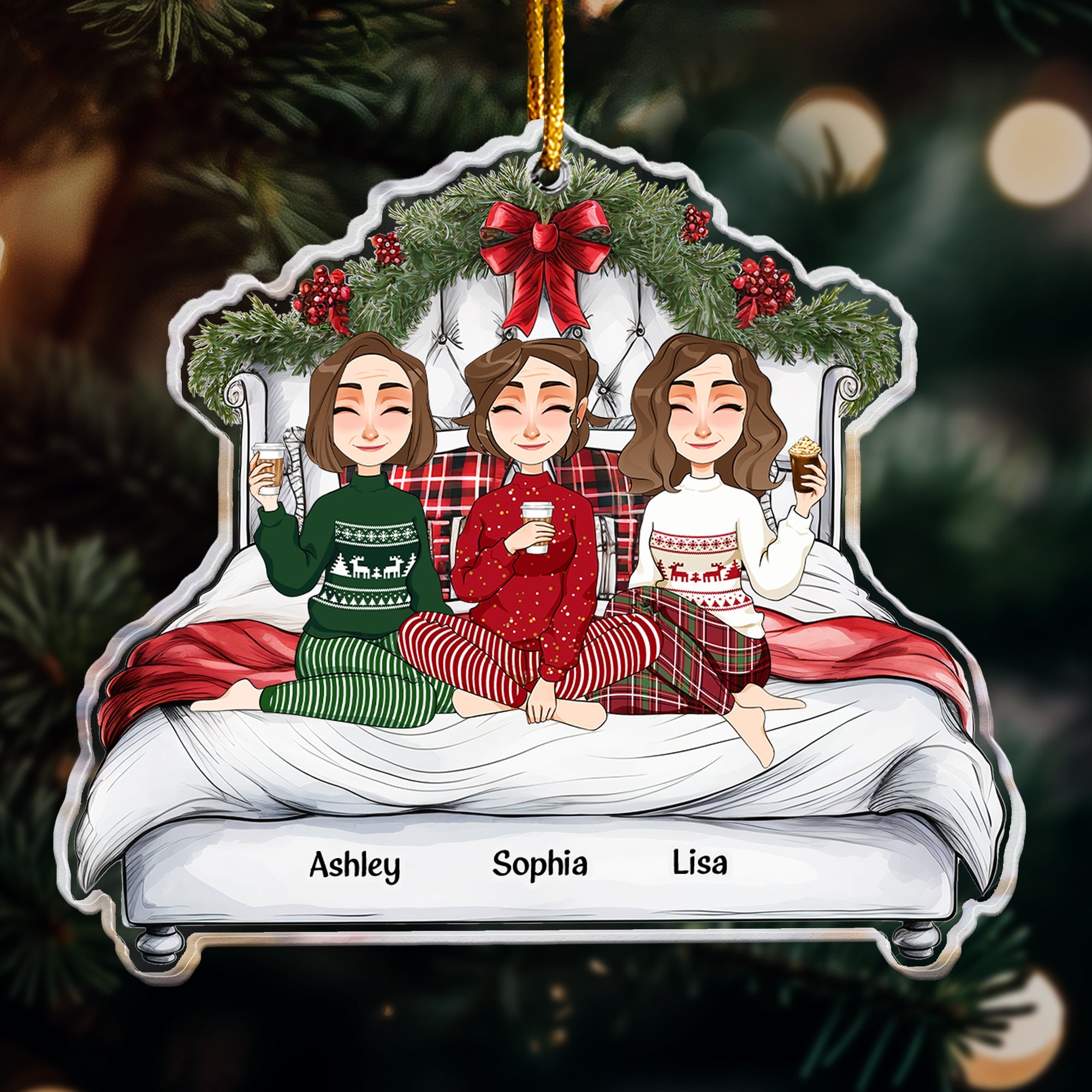 We're Sisters - Personalized Acrylic Ornament