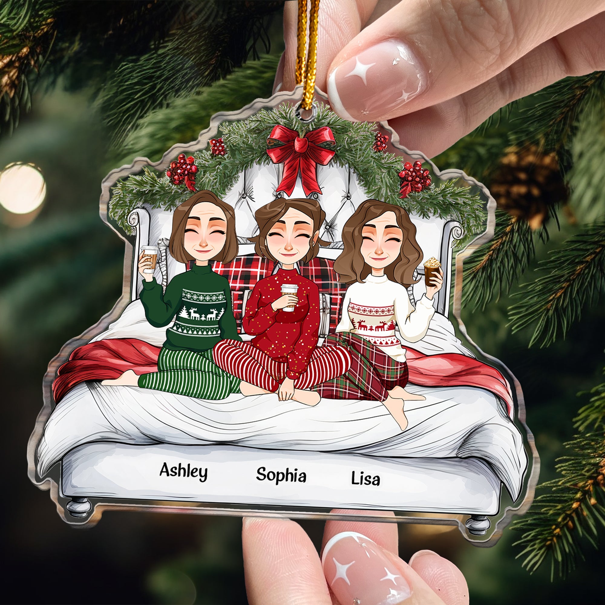 We're Sisters - Personalized Acrylic Ornament