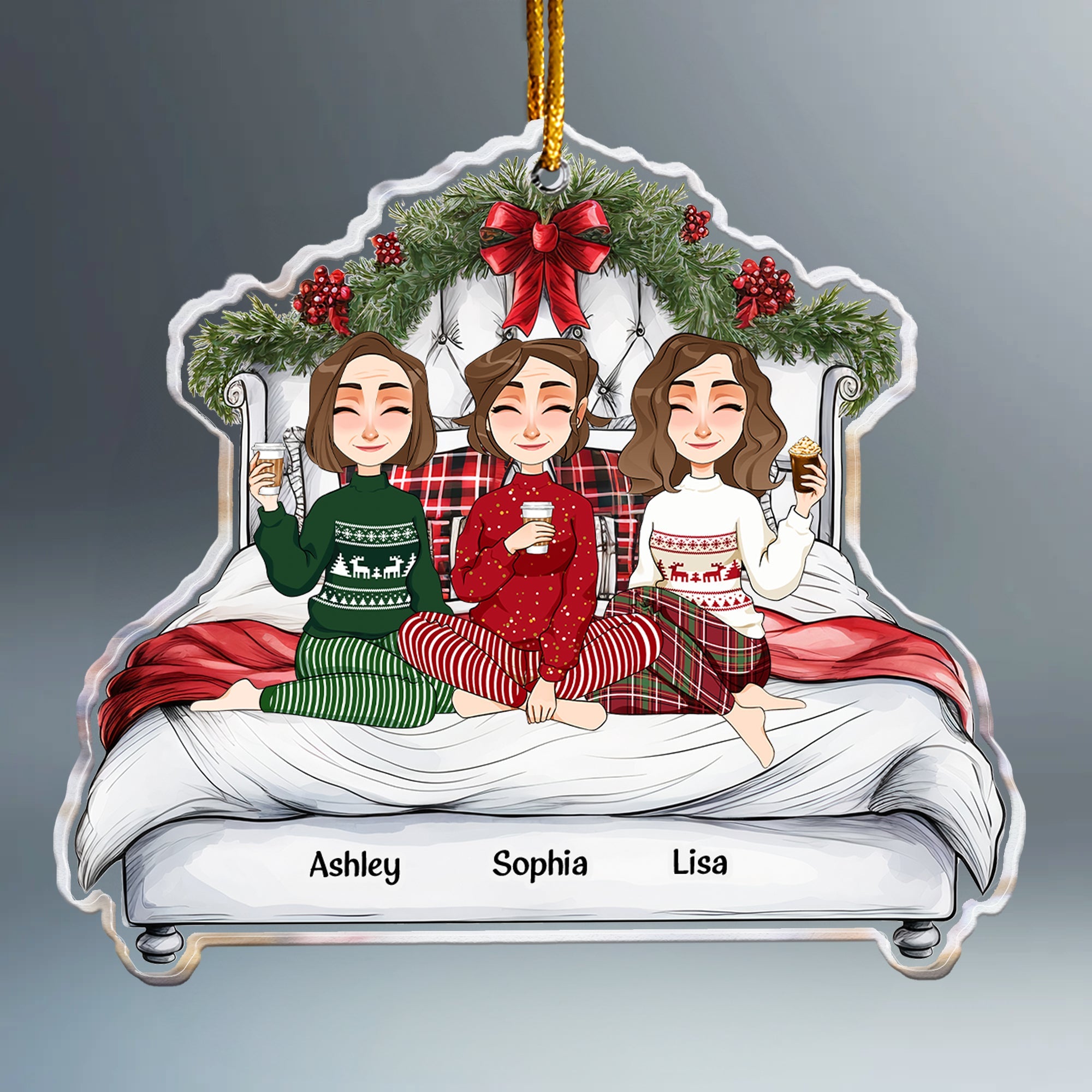 We're Sisters - Personalized Acrylic Ornament