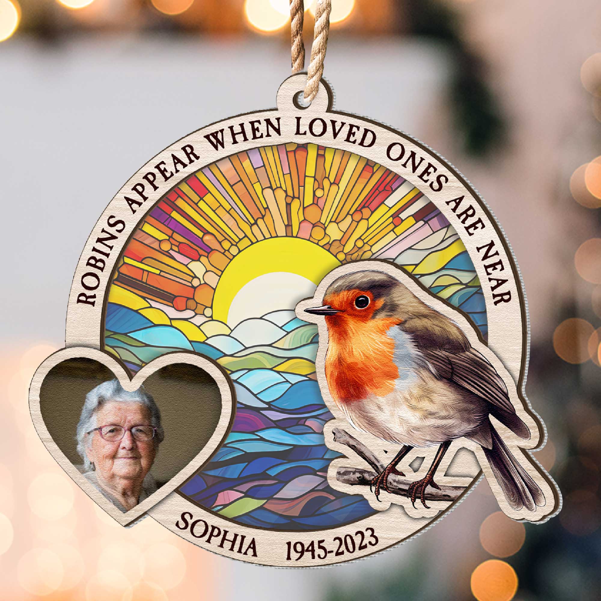 When Loved Ones Are Near - Personalized Suncatcher Ornament