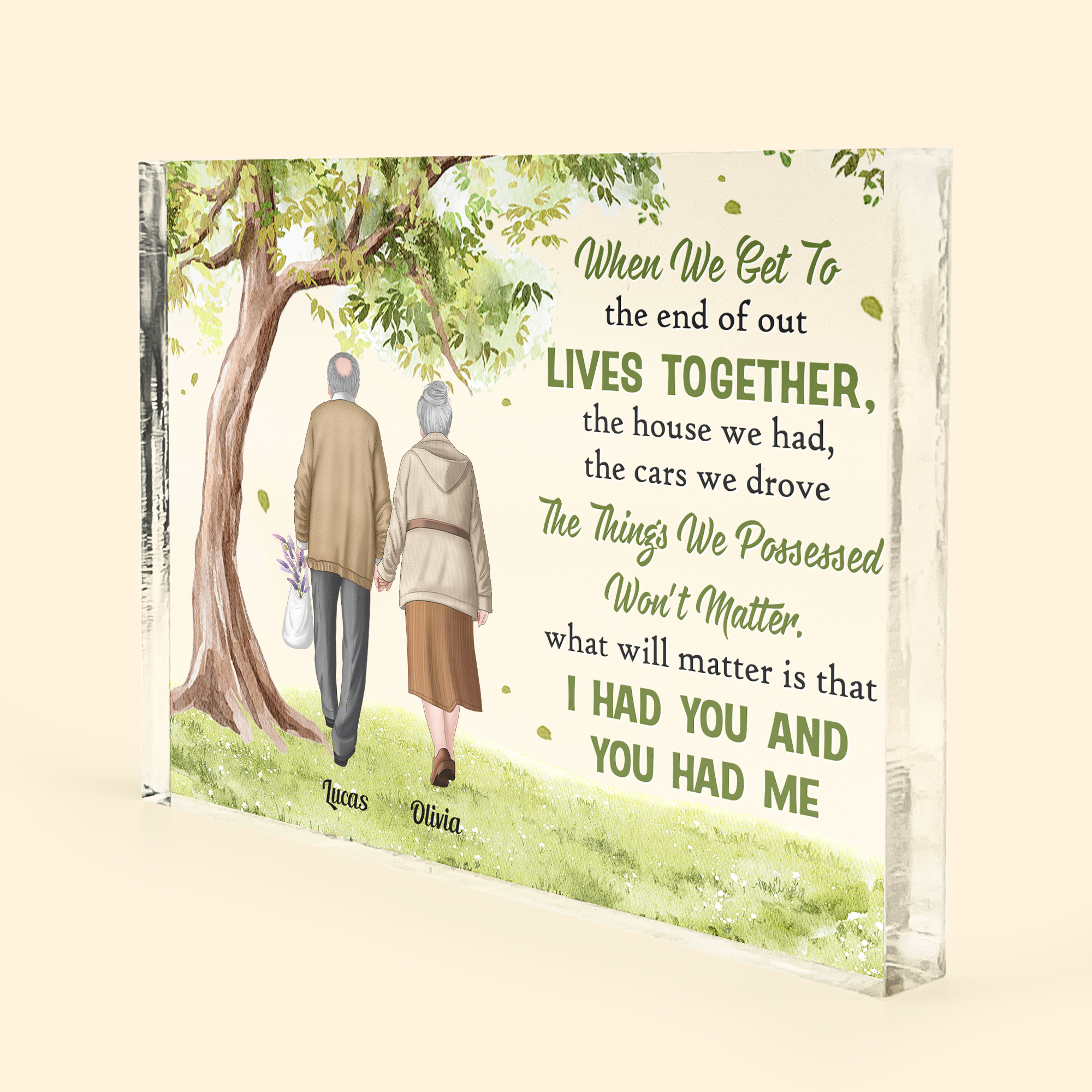 When We Get To The End Of Out Lives Together - Personalized Rectangle Acrylic Plaque