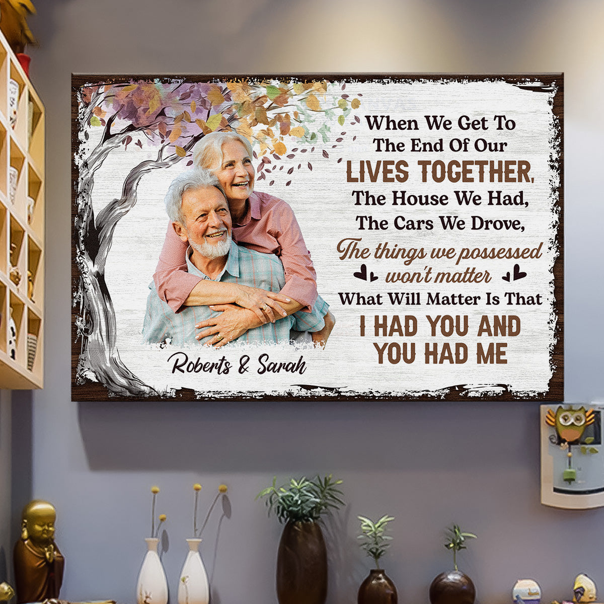 When We Get To The End - Personalized Photo Wrapped Canvas