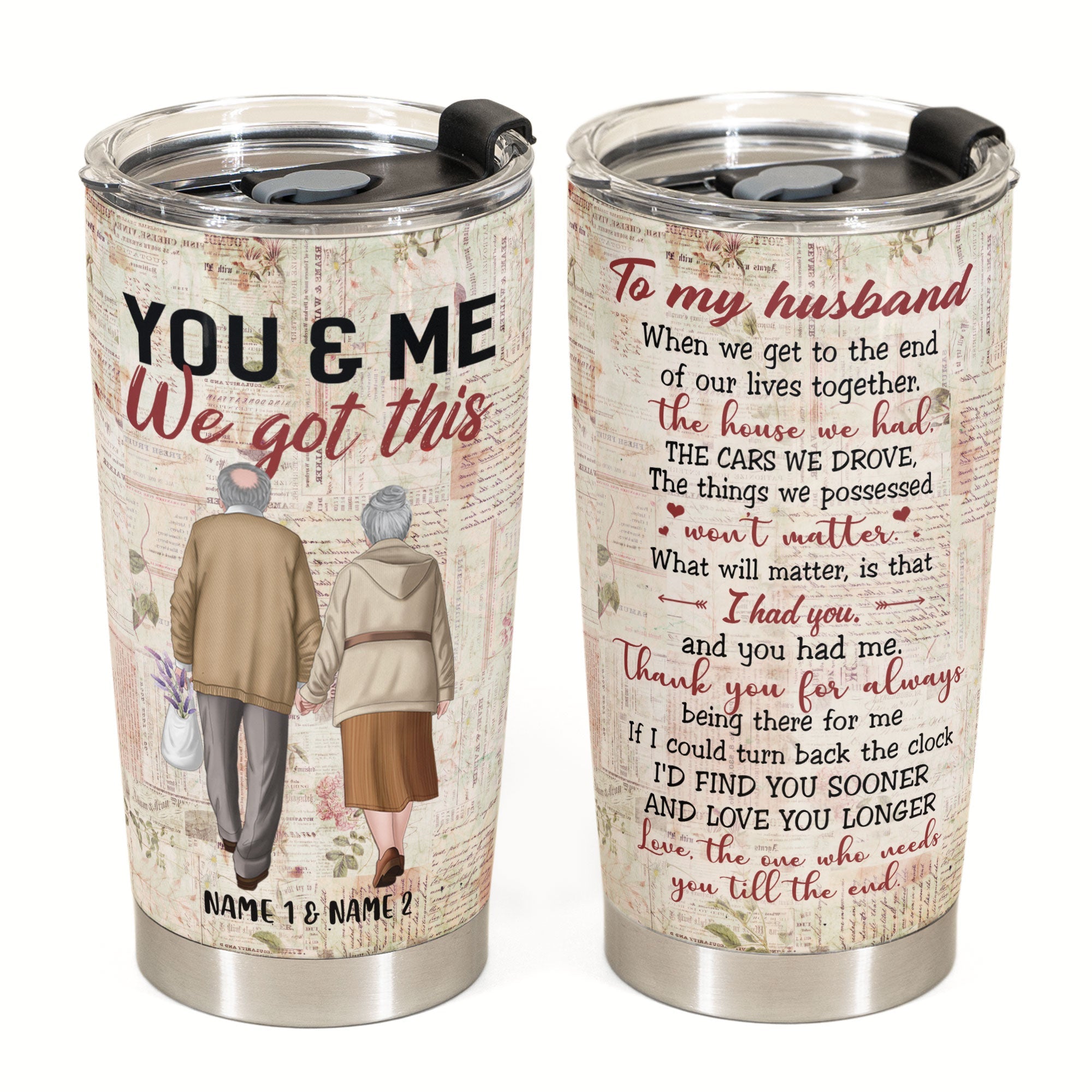 To My Wife, You And Me We Got This - Personalized Tumbler Cup