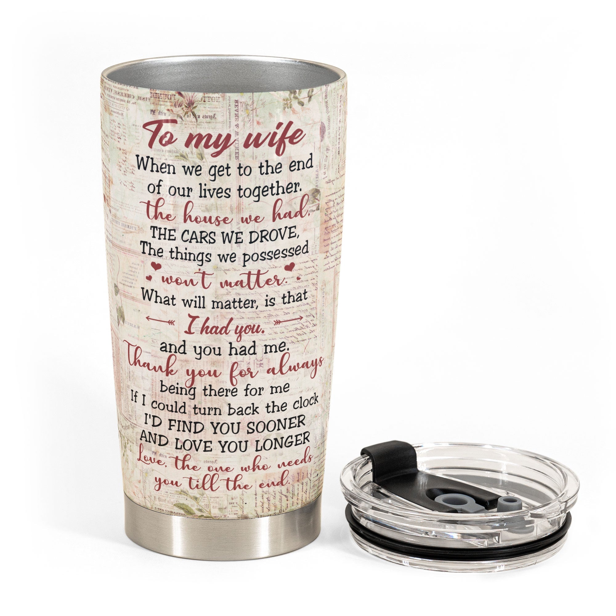 To My Wife, You And Me We Got This - Personalized Tumbler Cup