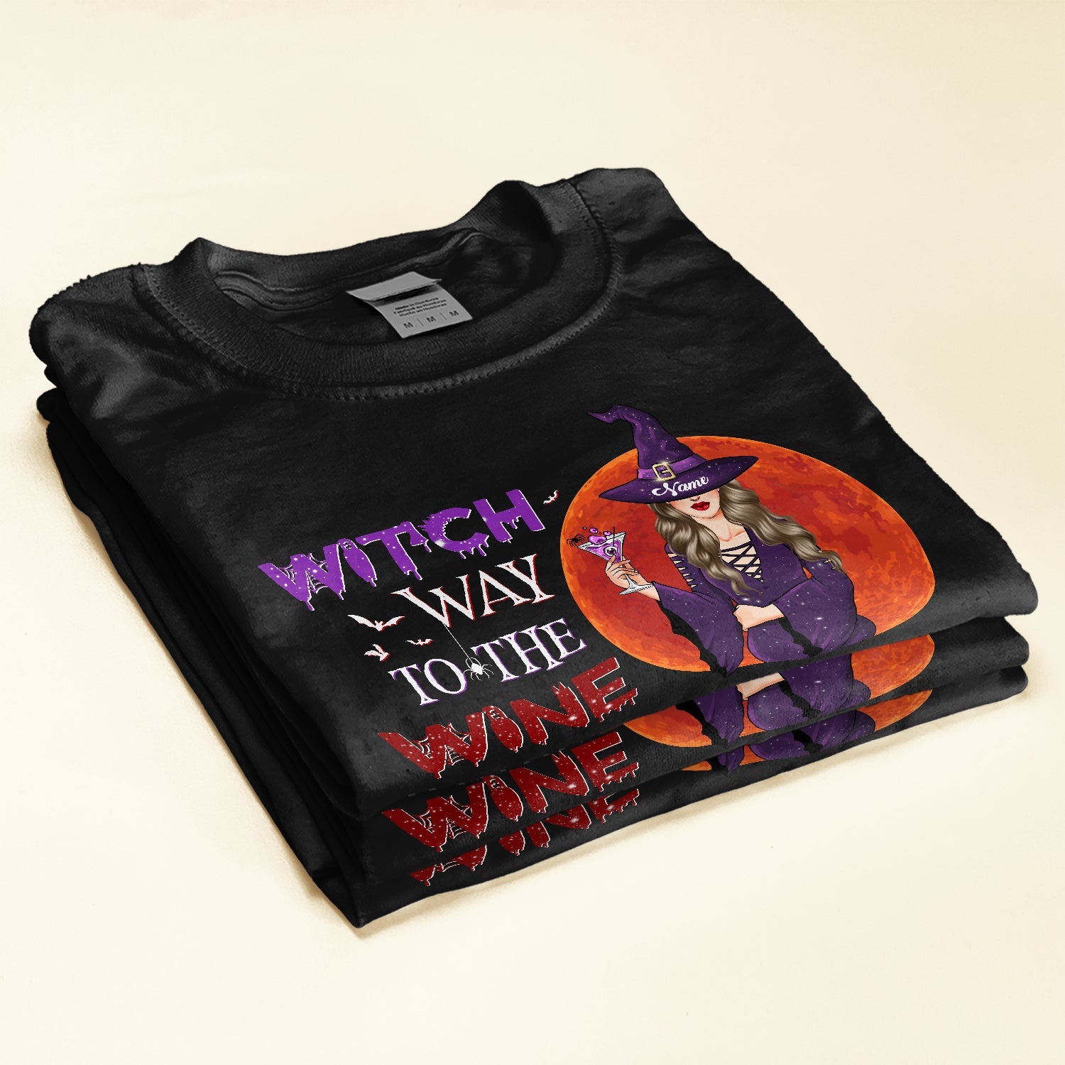 Witch Way To The Wine - Personalized Shirt - Halloween Gift For Witches