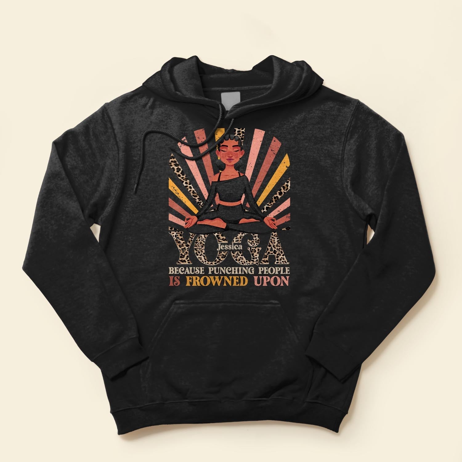 Yoga Because Punching People Is Frowned Upon - Personalized Shirt