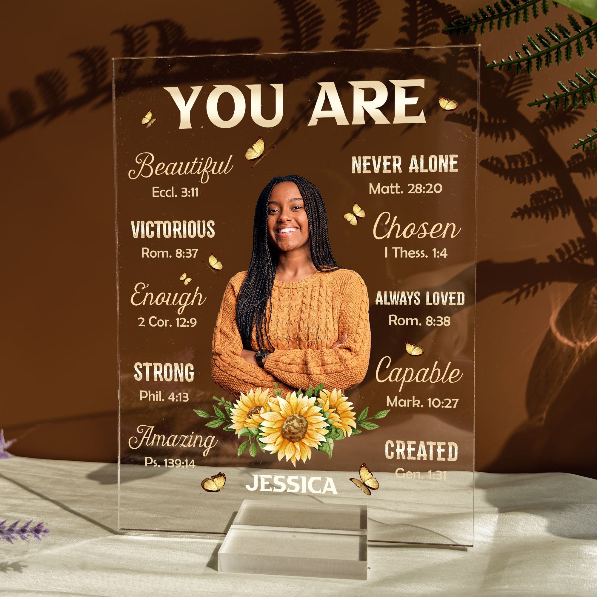 You Are Beautiful Victorious - Personalized Acrylic Photo Plaque