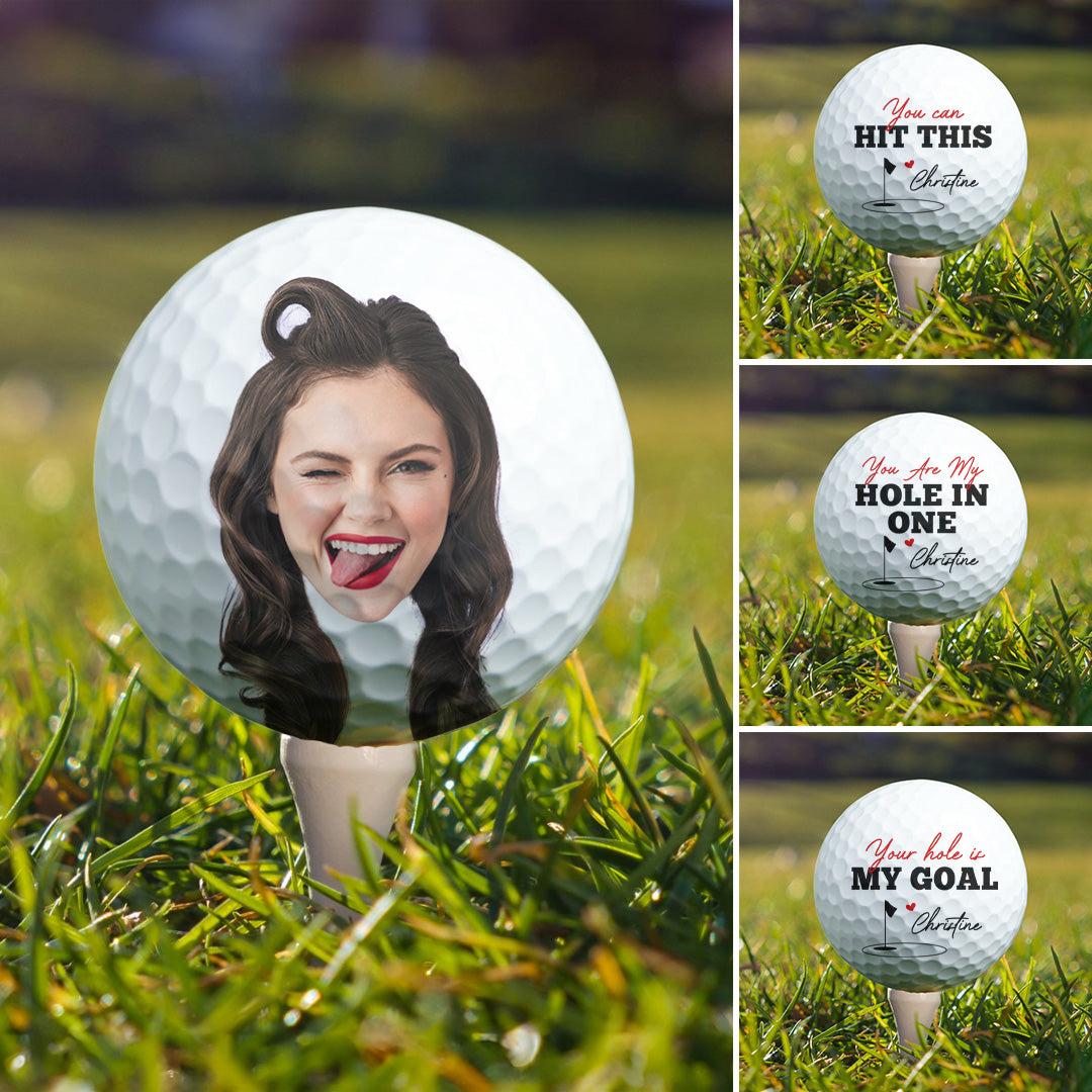 You Are My Hole In One Best Husband Boyfriend By Par Golfer - Personalized Photo Golf Ball