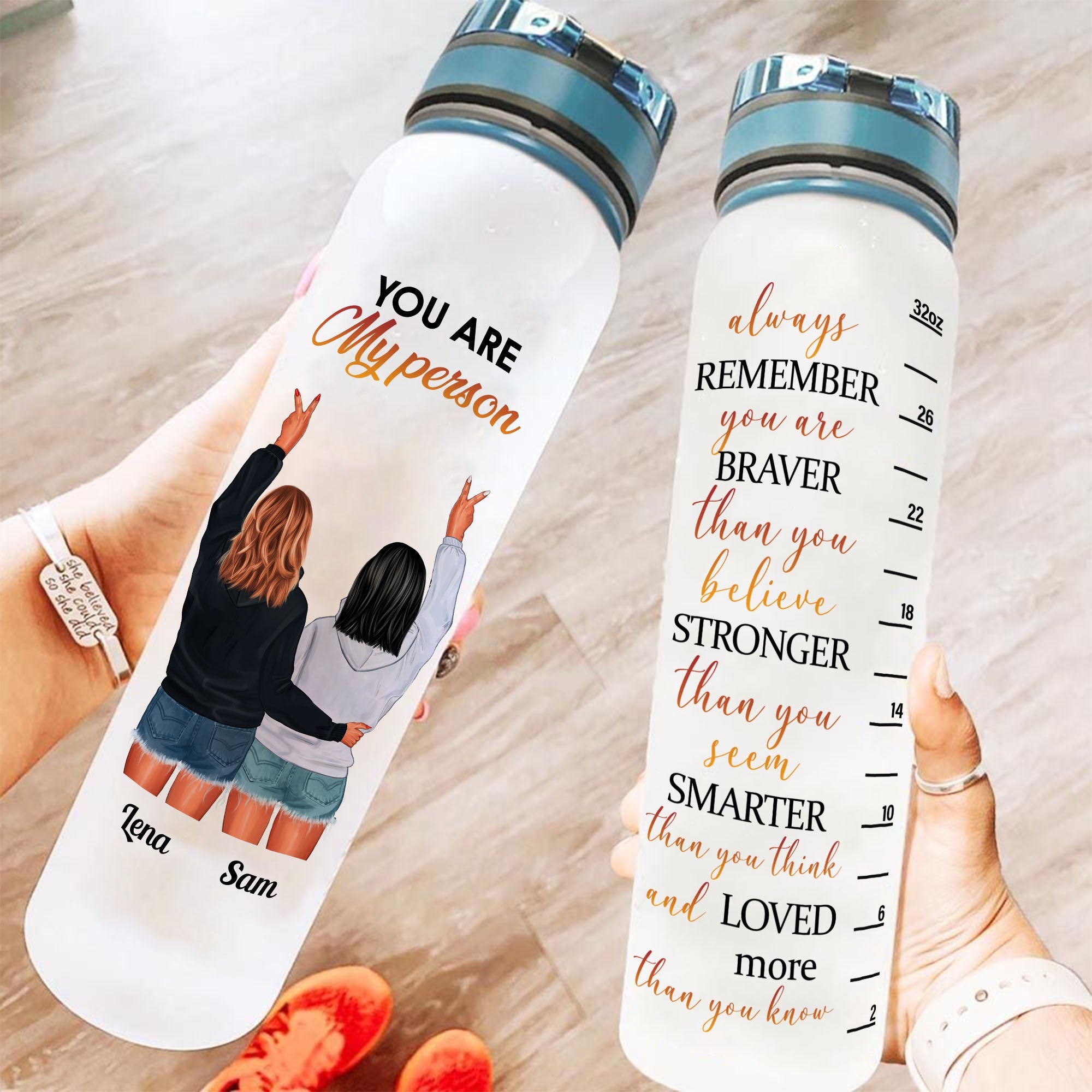 You Are My Person - Personalized Water Tracker Bottle