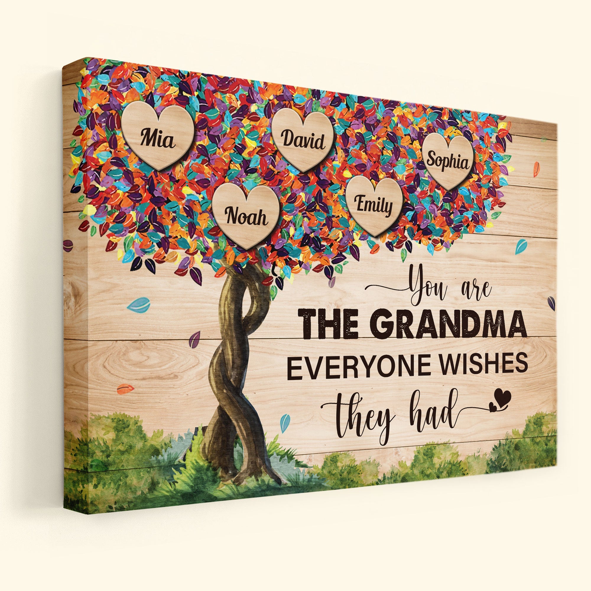 You Are The Grandma Everyone Wishes They Had - Personalized Wrapped Canvas