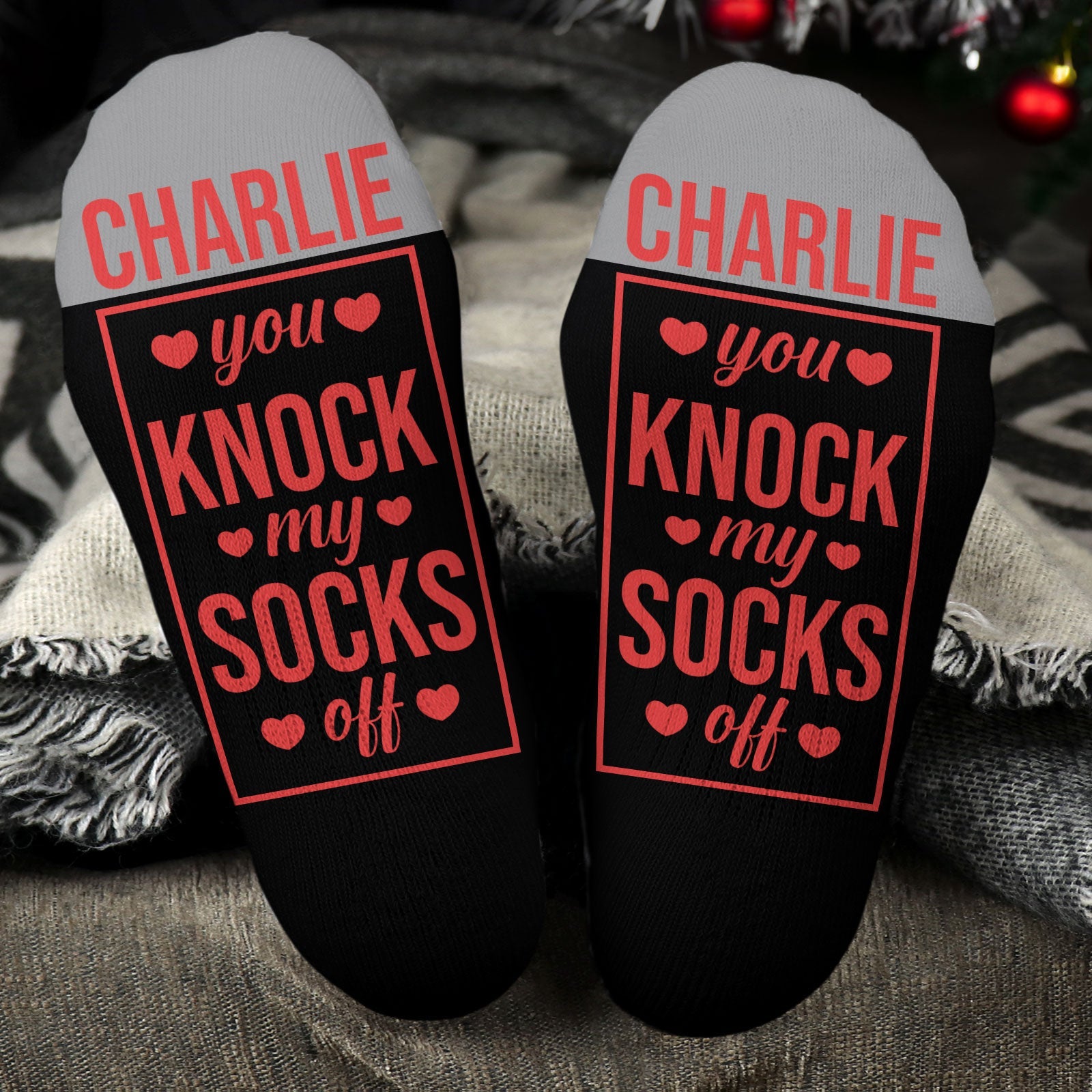 You Knock My Socks Off - Personalized Crew Socks