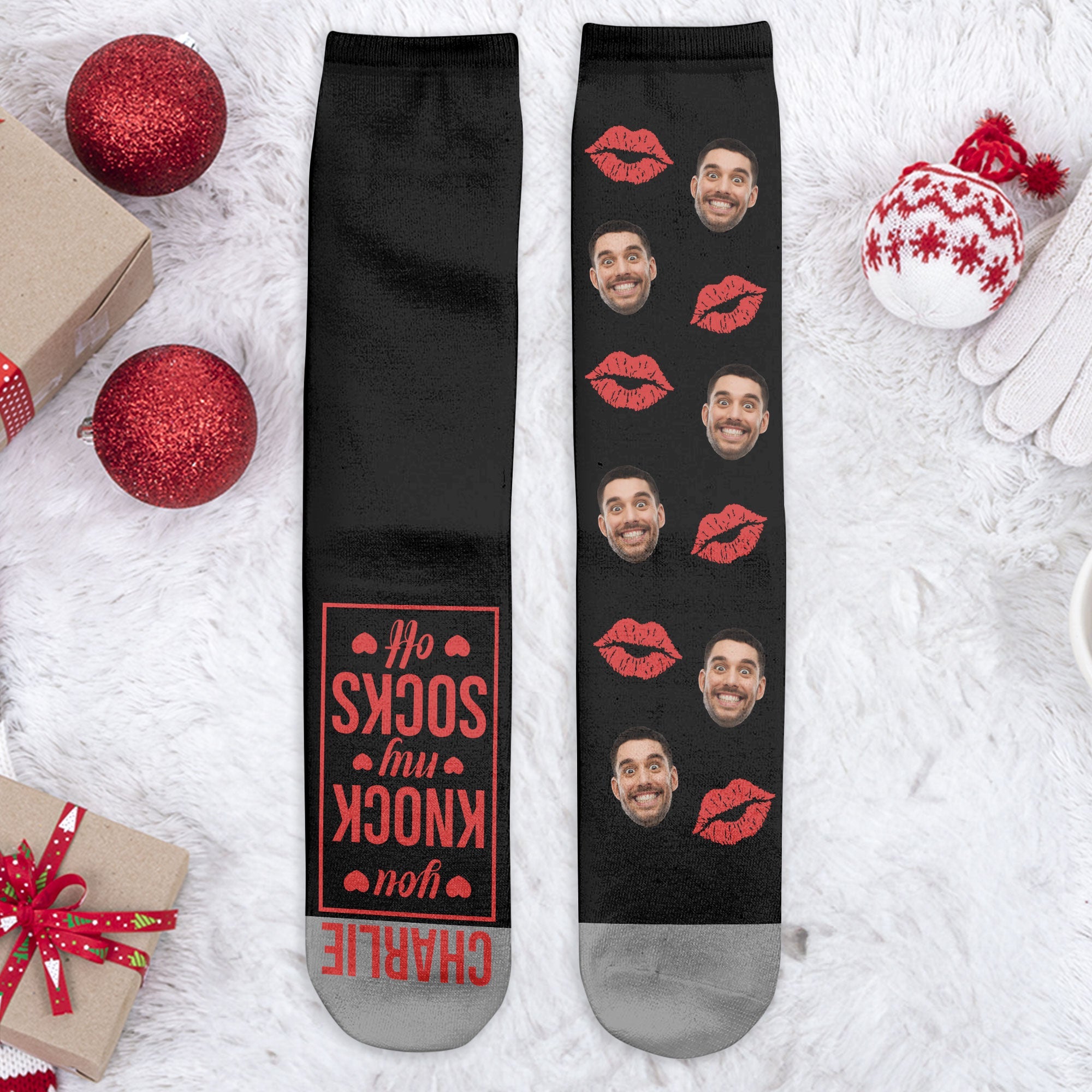 You Knock My Socks Off - Personalized Crew Socks