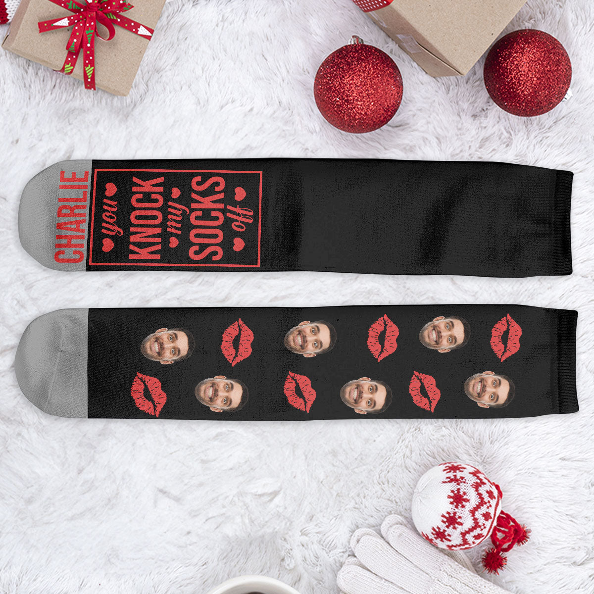 You Knock My Socks Off - Personalized Crew Socks