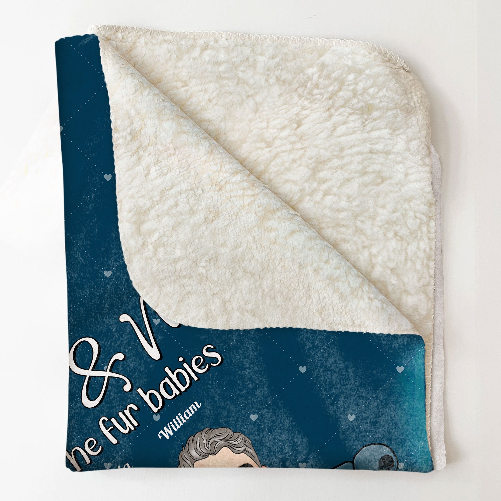 You Me And Fur Babies - Personalized Blanket