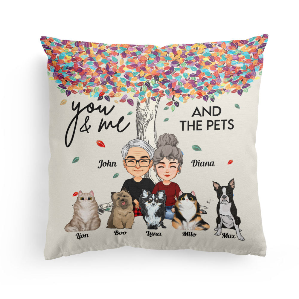 You Me And The Fur Babies - Personalized Pillow (Insert Included)