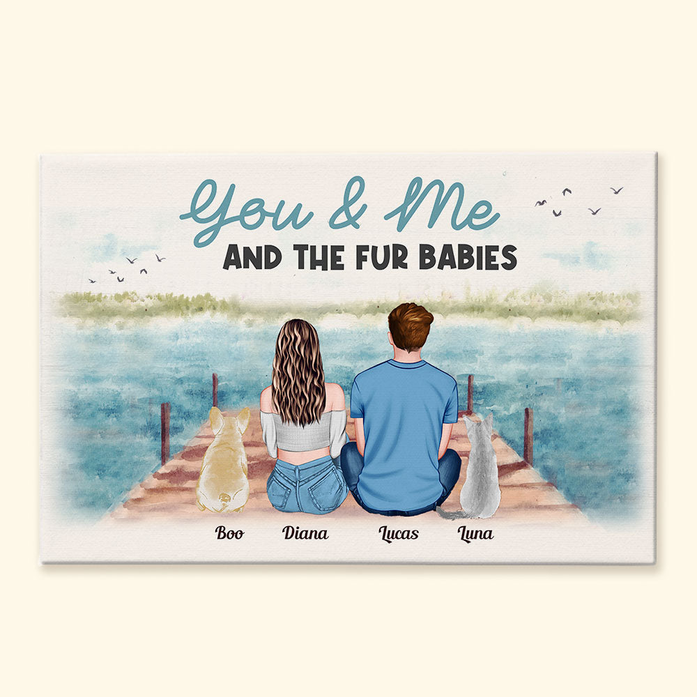 You Me & The Fur Babies - Personalized Wrapped Canvas