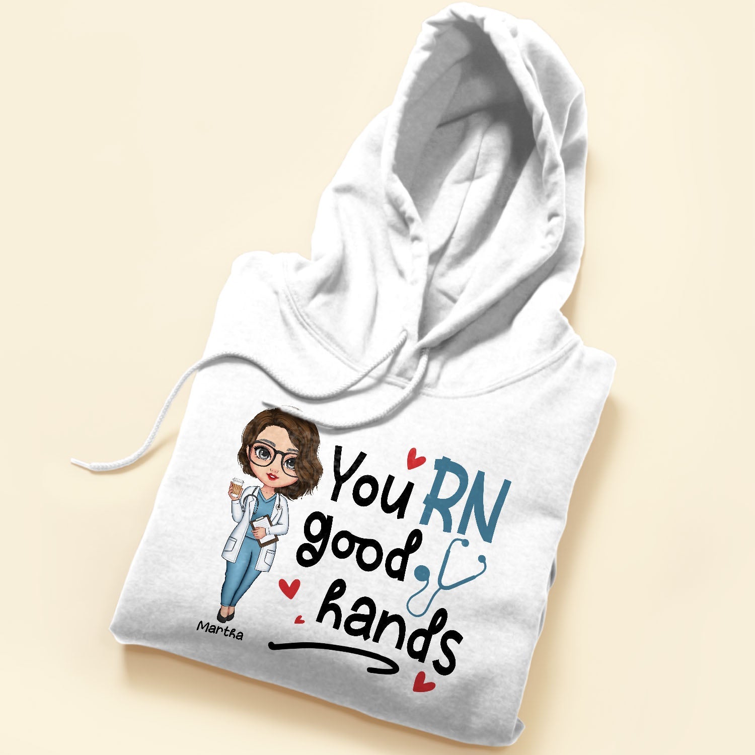 You Rn Good Hands - Personalized Shirt - Birthday, Loving, Nurse Week Gift For Nurse, Rn