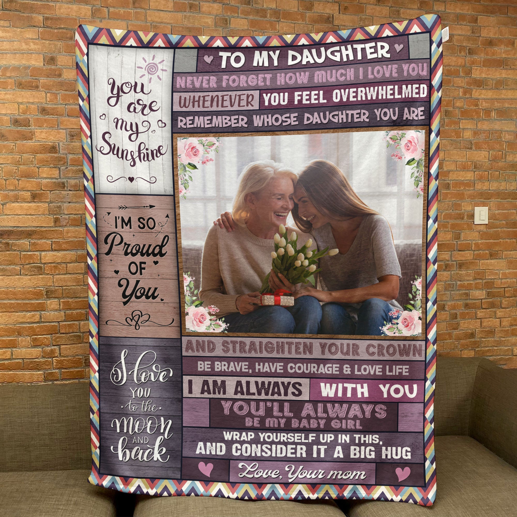 You Will Always Be My Little Girl - Personalized Photo Blanket