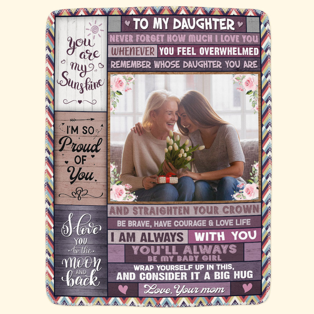 You Will Always Be My Little Girl - Personalized Photo Blanket