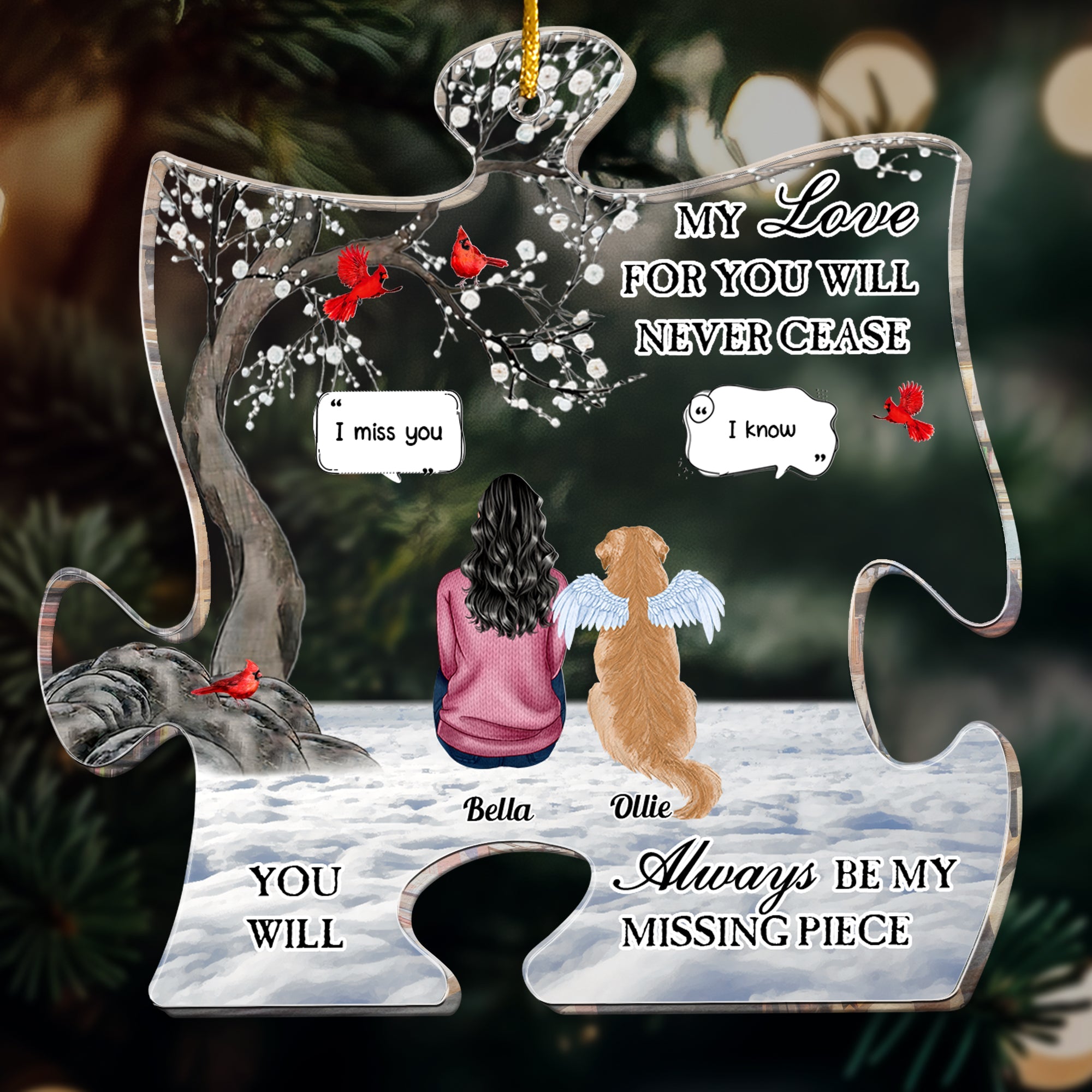 You Will Always Be My Missing Piece - Personalized Acrylic Ornament