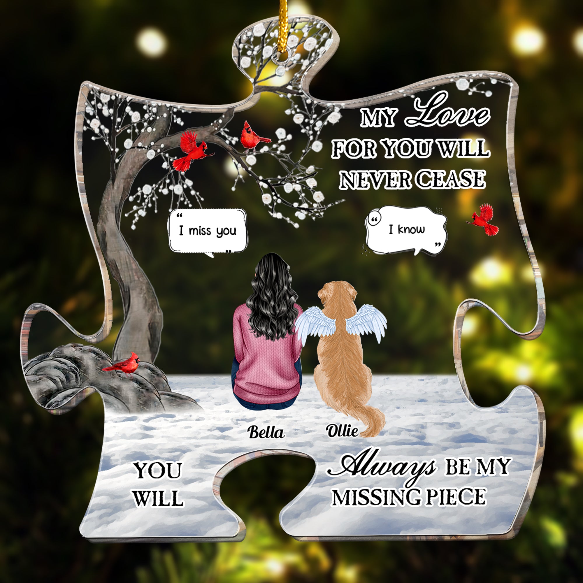 You Will Always Be My Missing Piece - Personalized Acrylic Ornament