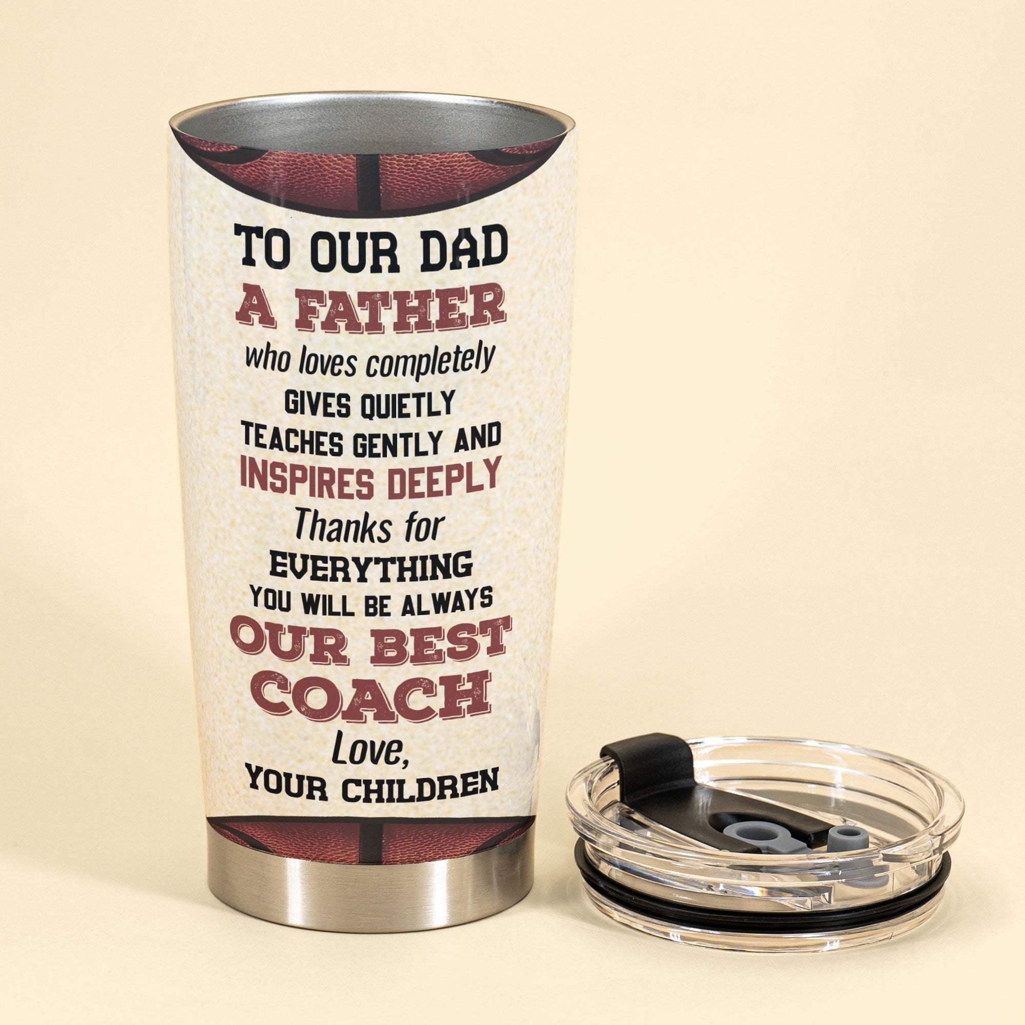 You Will Be Always My Best Coach - Personalized Tumbler Cup - Father's Day, Birthday Gift For Basketball Dad, Father,Basketball Dad Coach