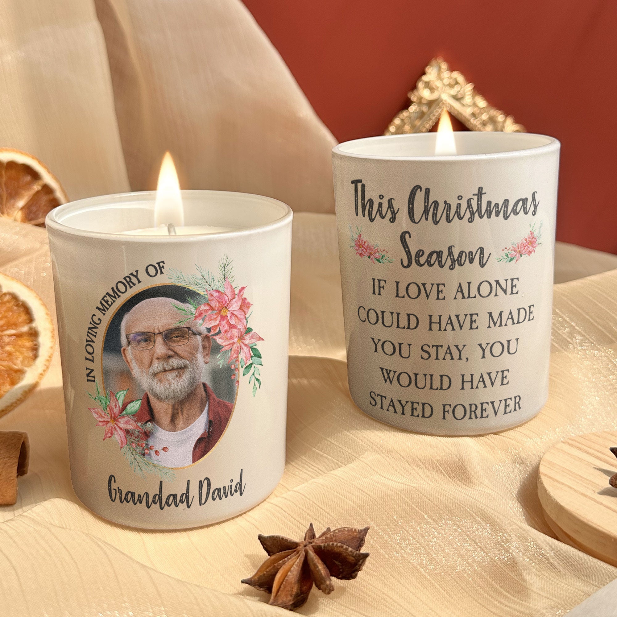 You Would Have Stayed Forever - Personalized Photo Candle