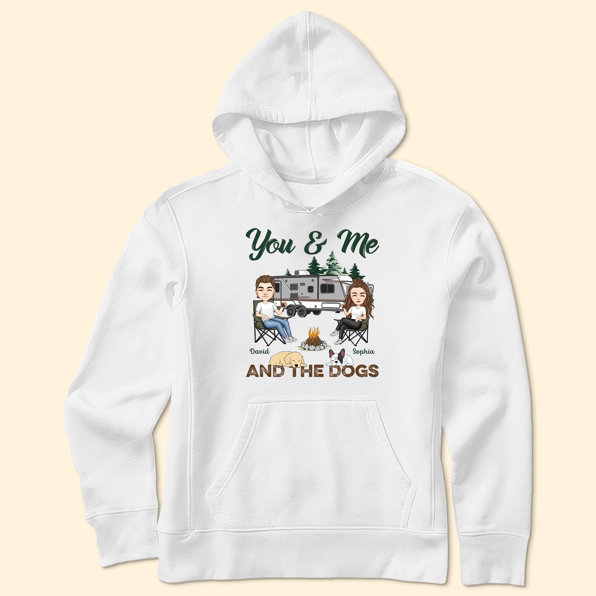 You & Me And The Dogs - Sleeping Dog - Personalized Shirt