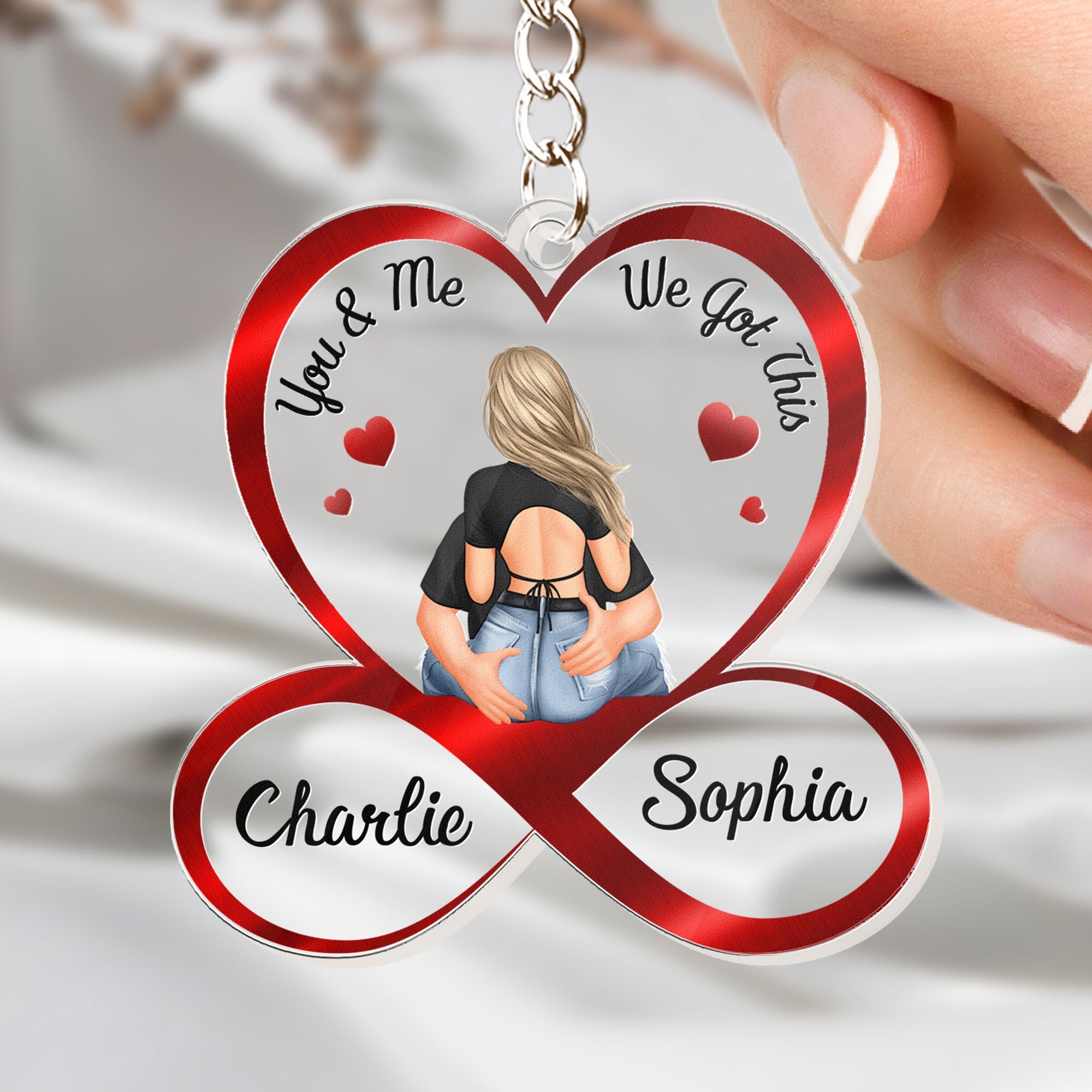 You & Me We Got This Couples - Personalized Acrylic Keychain