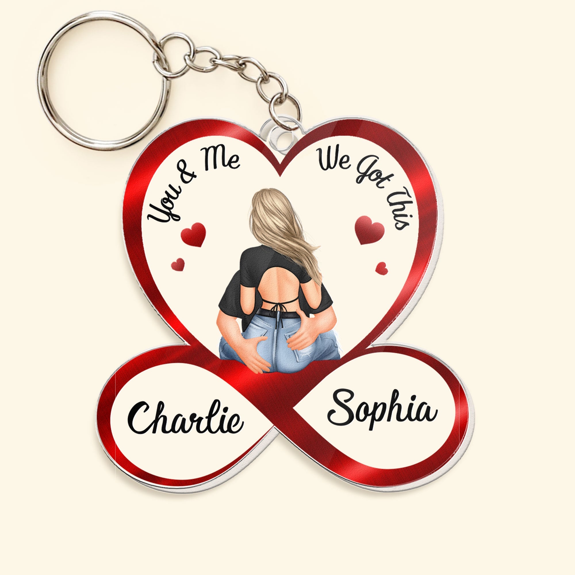 You & Me We Got This Couples - Personalized Acrylic Keychain