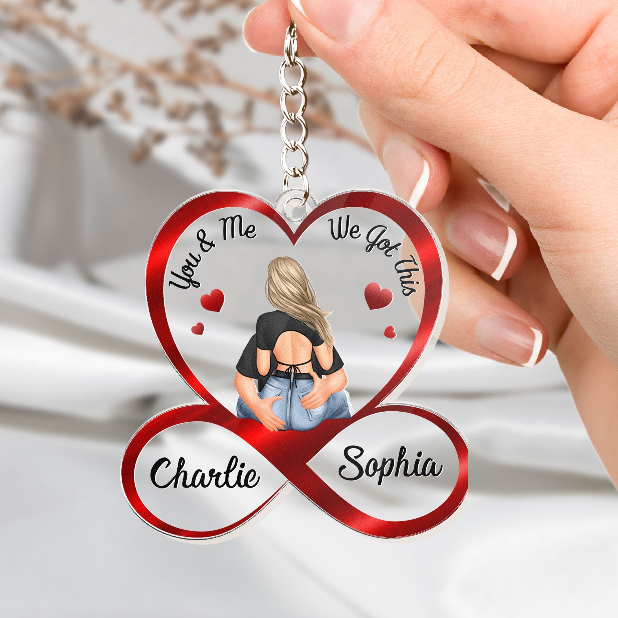 You & Me We Got This Couples - Personalized Acrylic Keychain