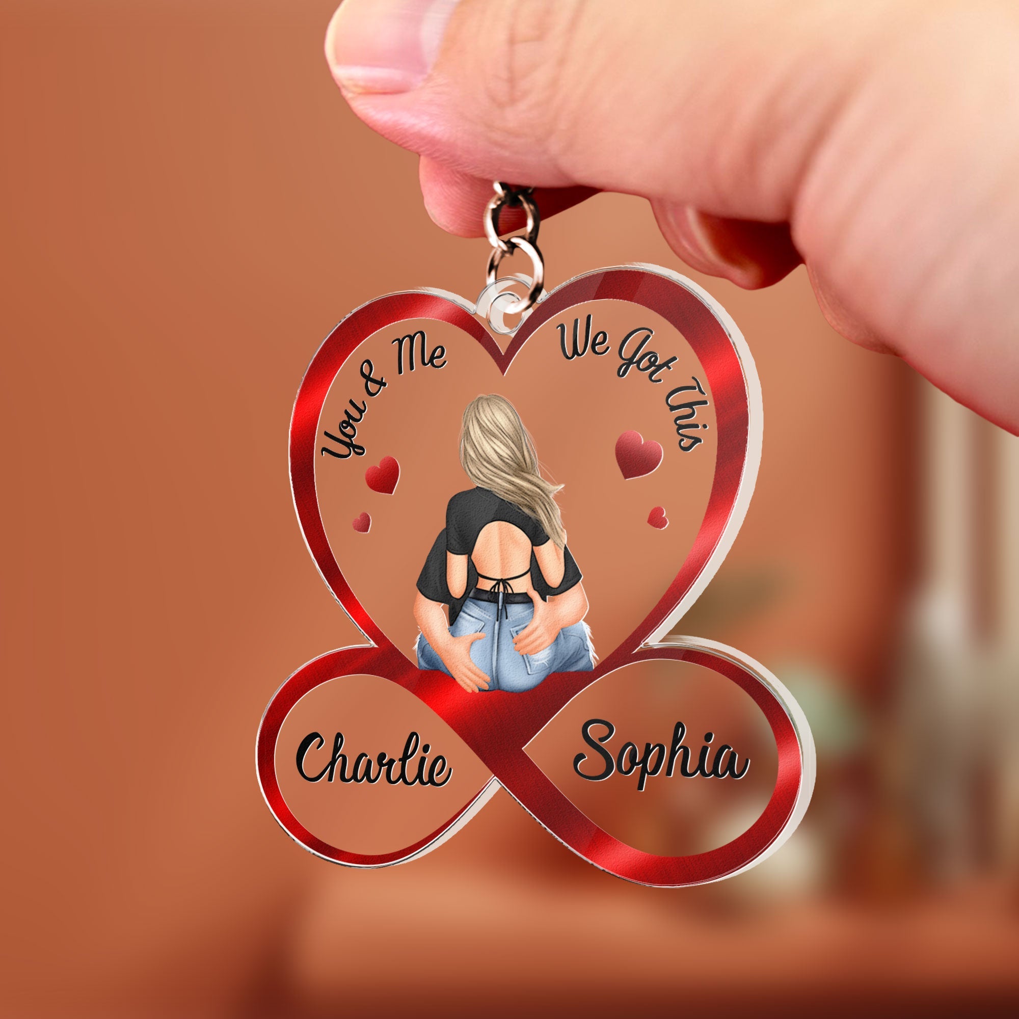 You & Me We Got This Couples - Personalized Acrylic Keychain