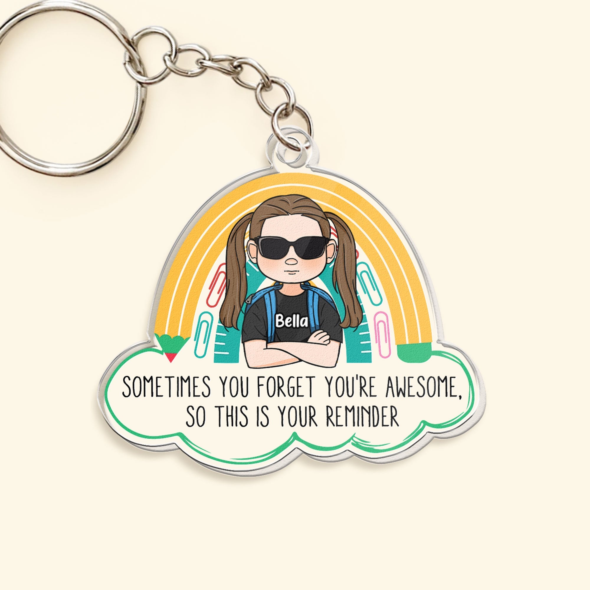 You're Awesome - Personalized Acrylic Keychain