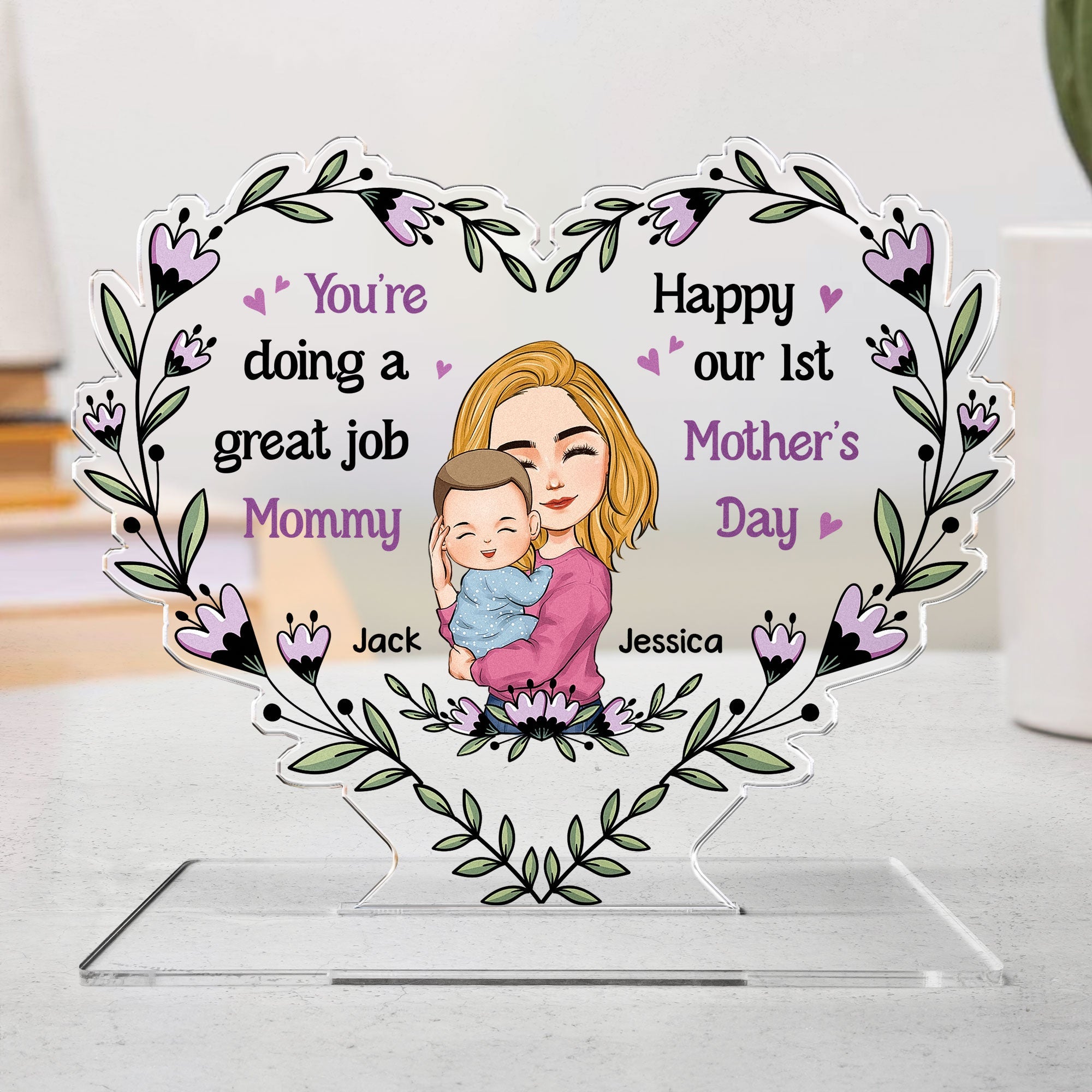 You're Doing A Great Job Mommy - Personalized Acrylic Plaque