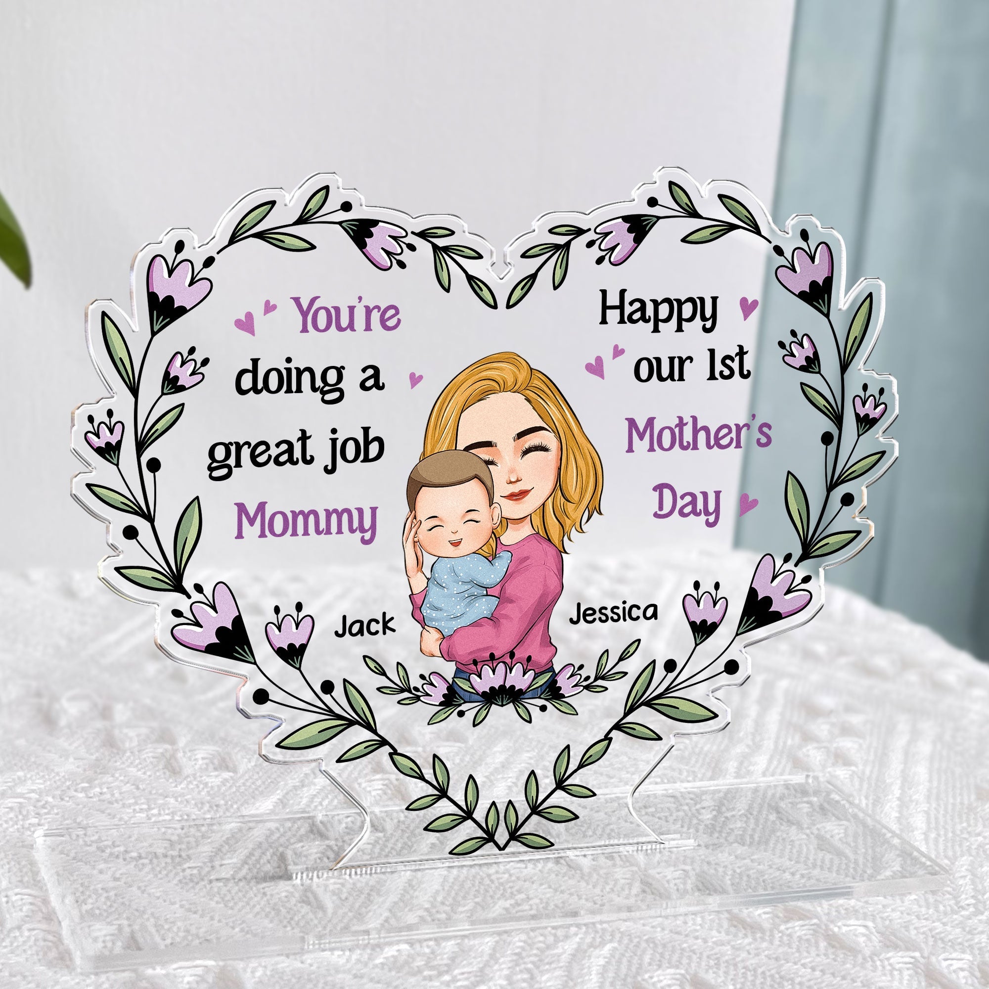 You're Doing A Great Job Mommy - Personalized Acrylic Plaque