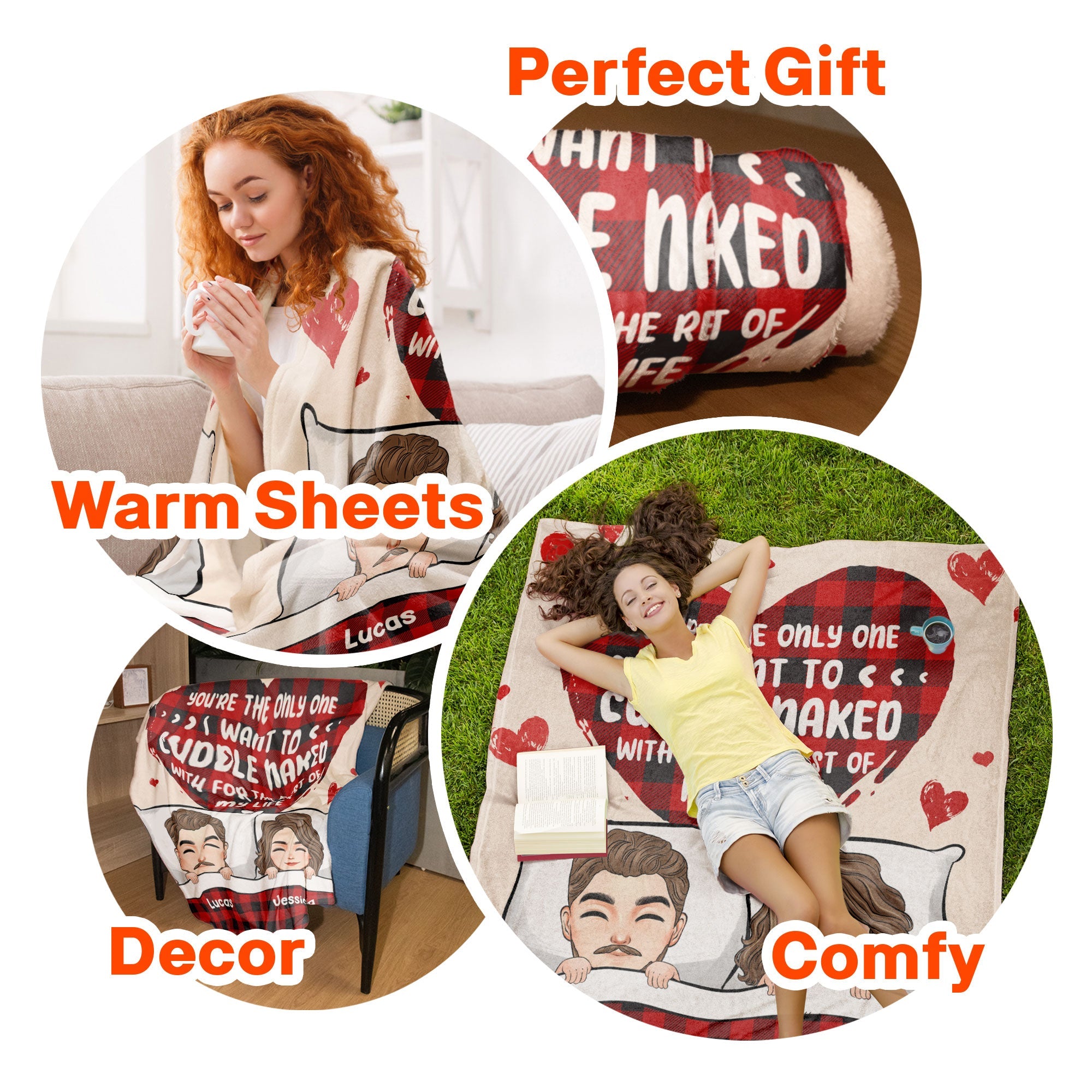 You're The Only One I Want To Cuddle Naked With - Personalized Blanket