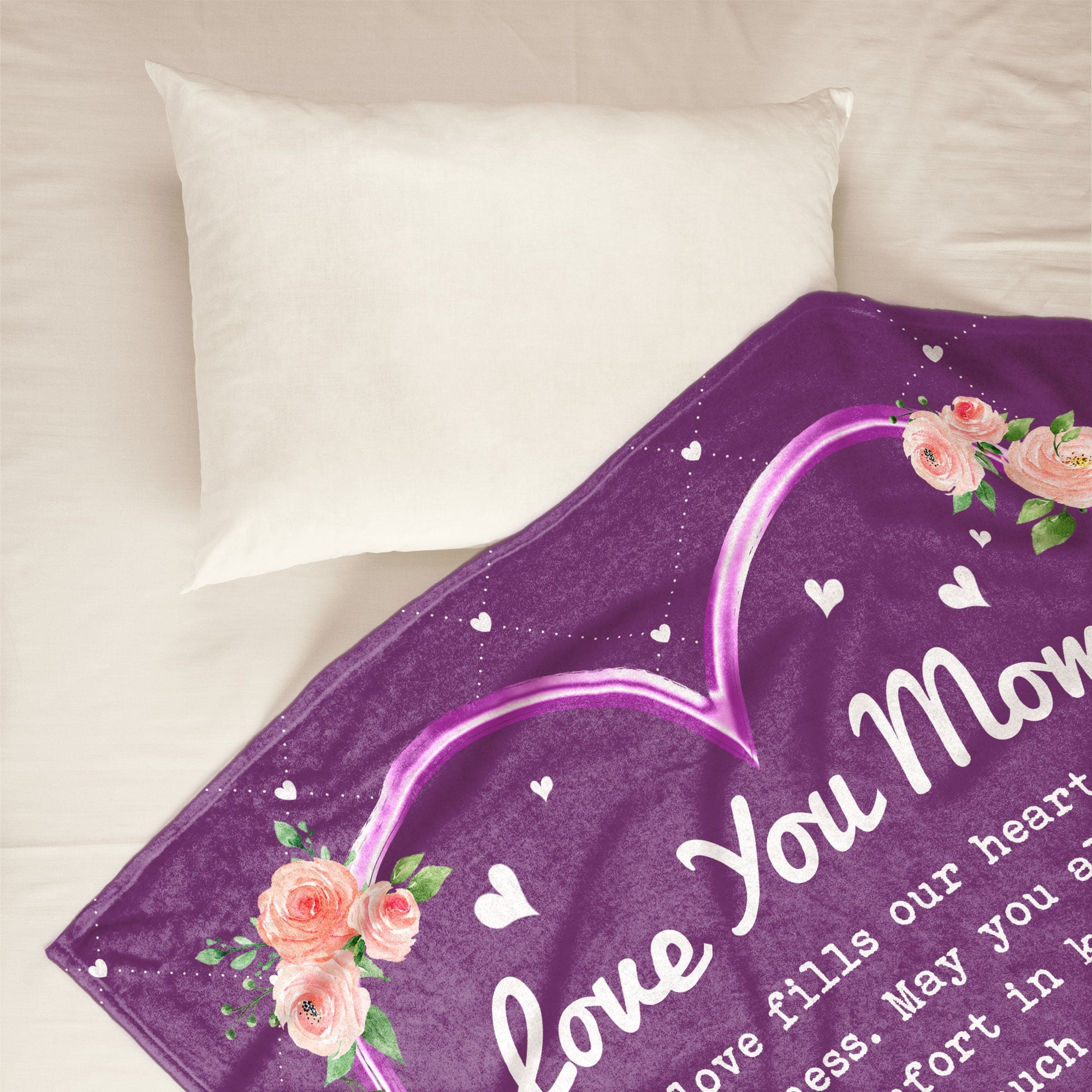 Your Love Fills Our Hearts With Happiness - Personalized Blanket - Mother's Day, Loving Gift For Mom, Mother, Mommy