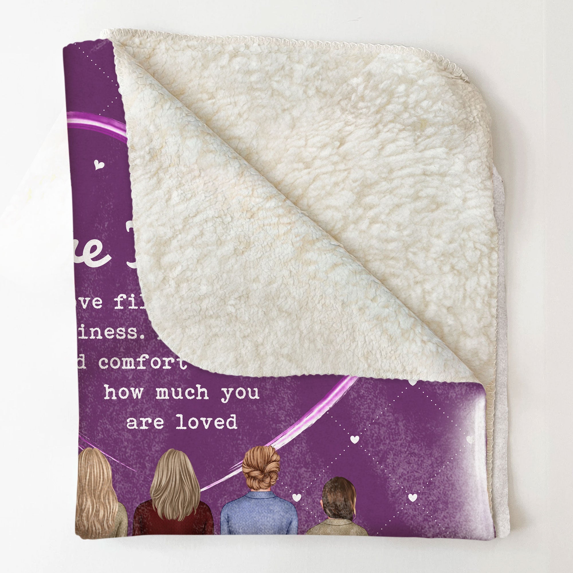 Your Love Fills Our Hearts With Happiness - Personalized Blanket - Mother's Day, Loving Gift For Mom, Mother, Mommy