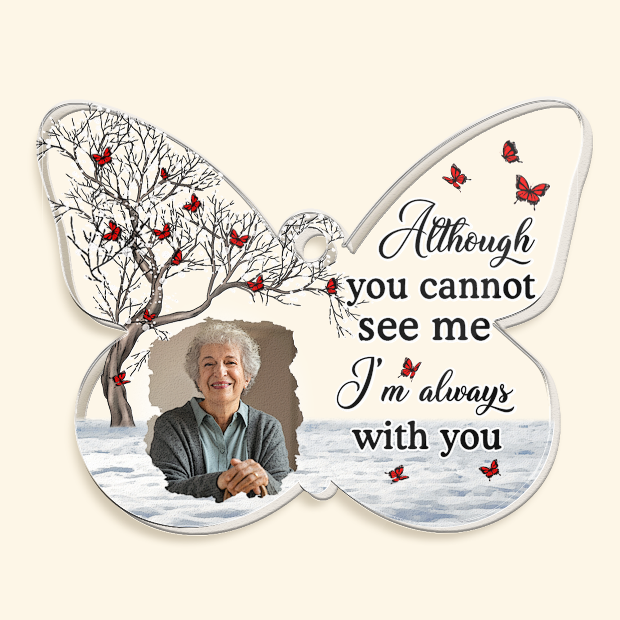 Your Wings Were Ready But My Heart Was Not - Personalized Acrylic Photo Keychain